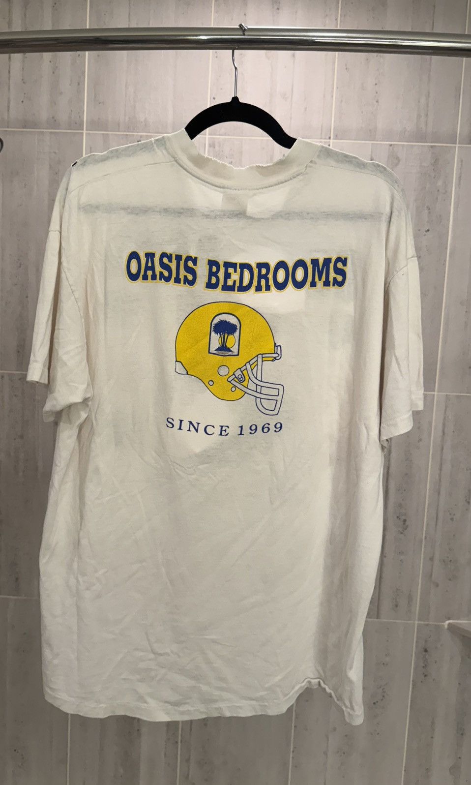 Hanes RARE Vintage 80s NFL Super Bowl Tee (Made in USA- Thrashed Size US XL / EU 56 / 4 - 2 Thumbnail