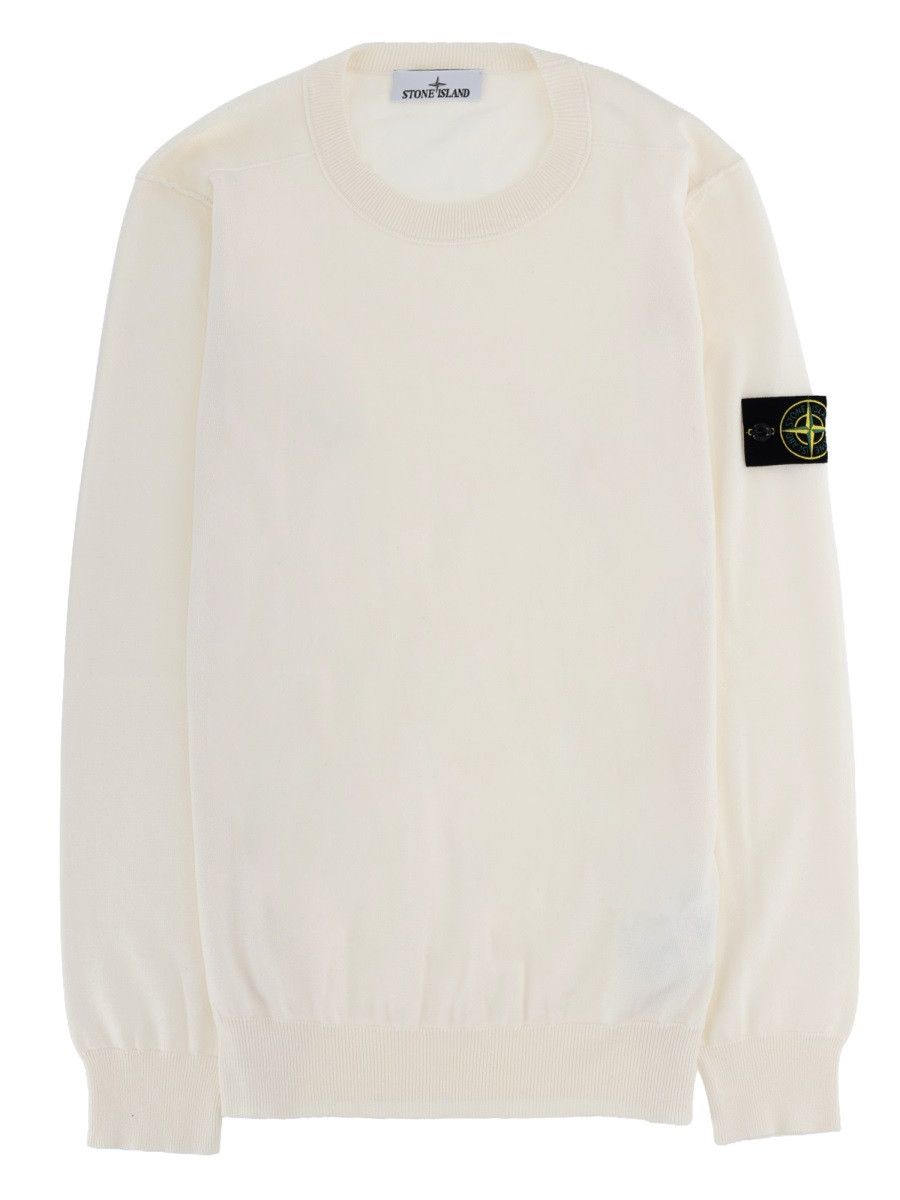 Stone Island STONE ISLAND MAGLIA CON LOGO - IVORY Size US XXL / EU 58 / 5 - 1 Thumbnail