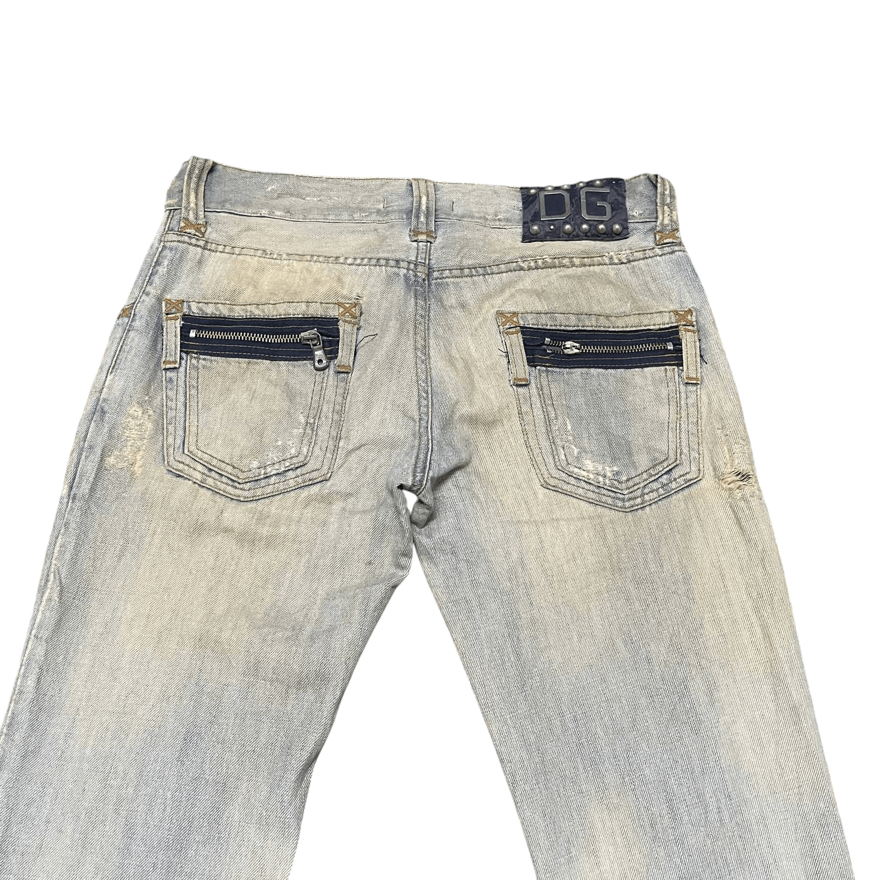 Dolce & Gabbana Vintage Dolce And Gabbana Denim Double Zipper 12 Slim Size US 31 - 17 Thumbnail