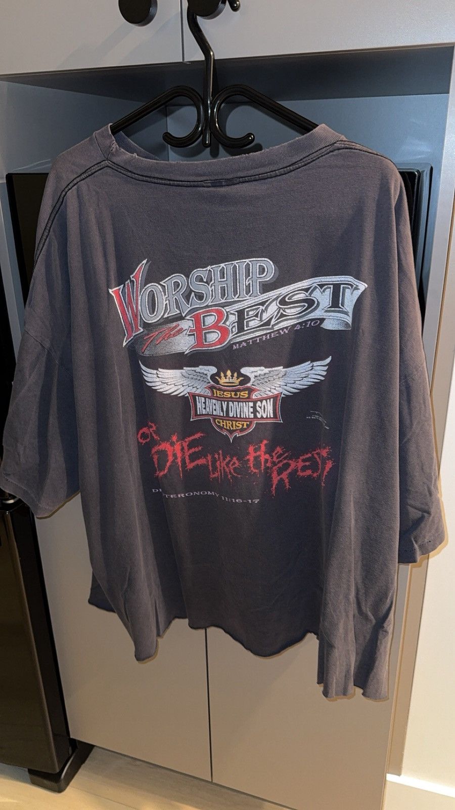 Harley Davidson 1991 Jesus Born to Die Tee Size US XXL / EU 58 / 5 - 4 Thumbnail