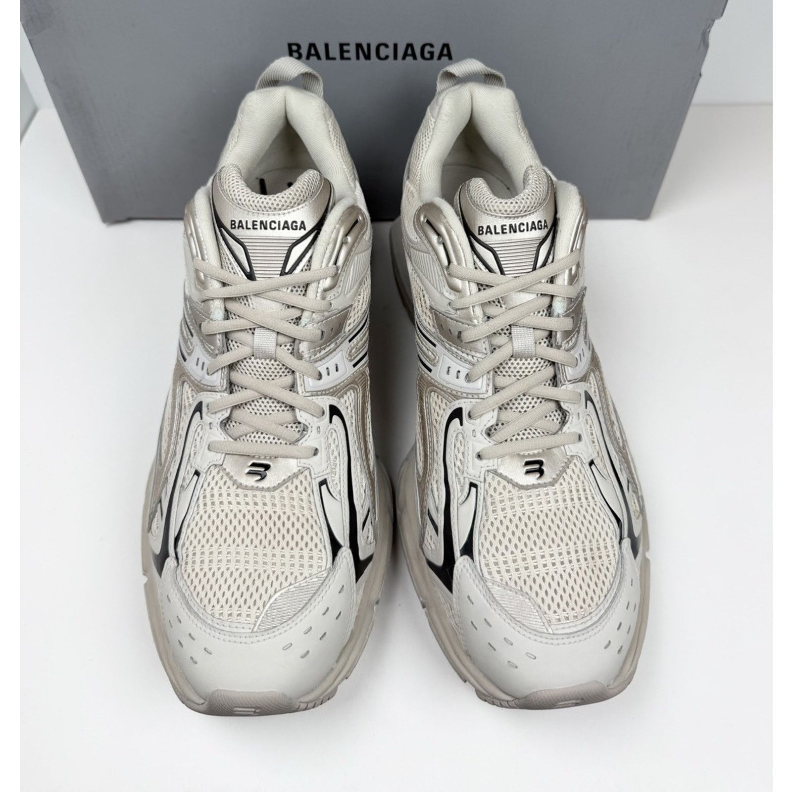 Balenciaga Size 46EU/13US - Balenciaga X-Pander Beige Mesh NEW Size US 13 / EU 46 - 3 Thumbnail