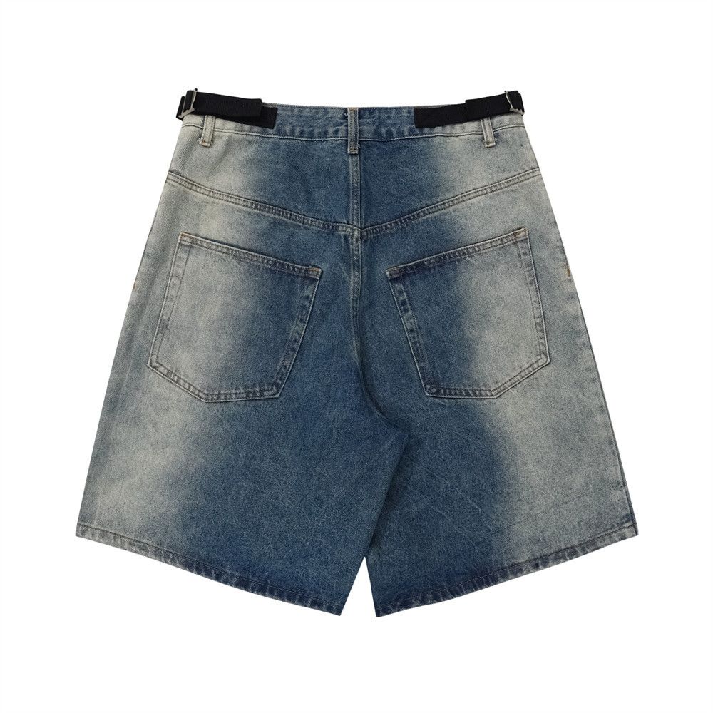 Japanese Brand × Vintage Water Ripples Denim Short Size US 28 / EU 44 - 6 Thumbnail
