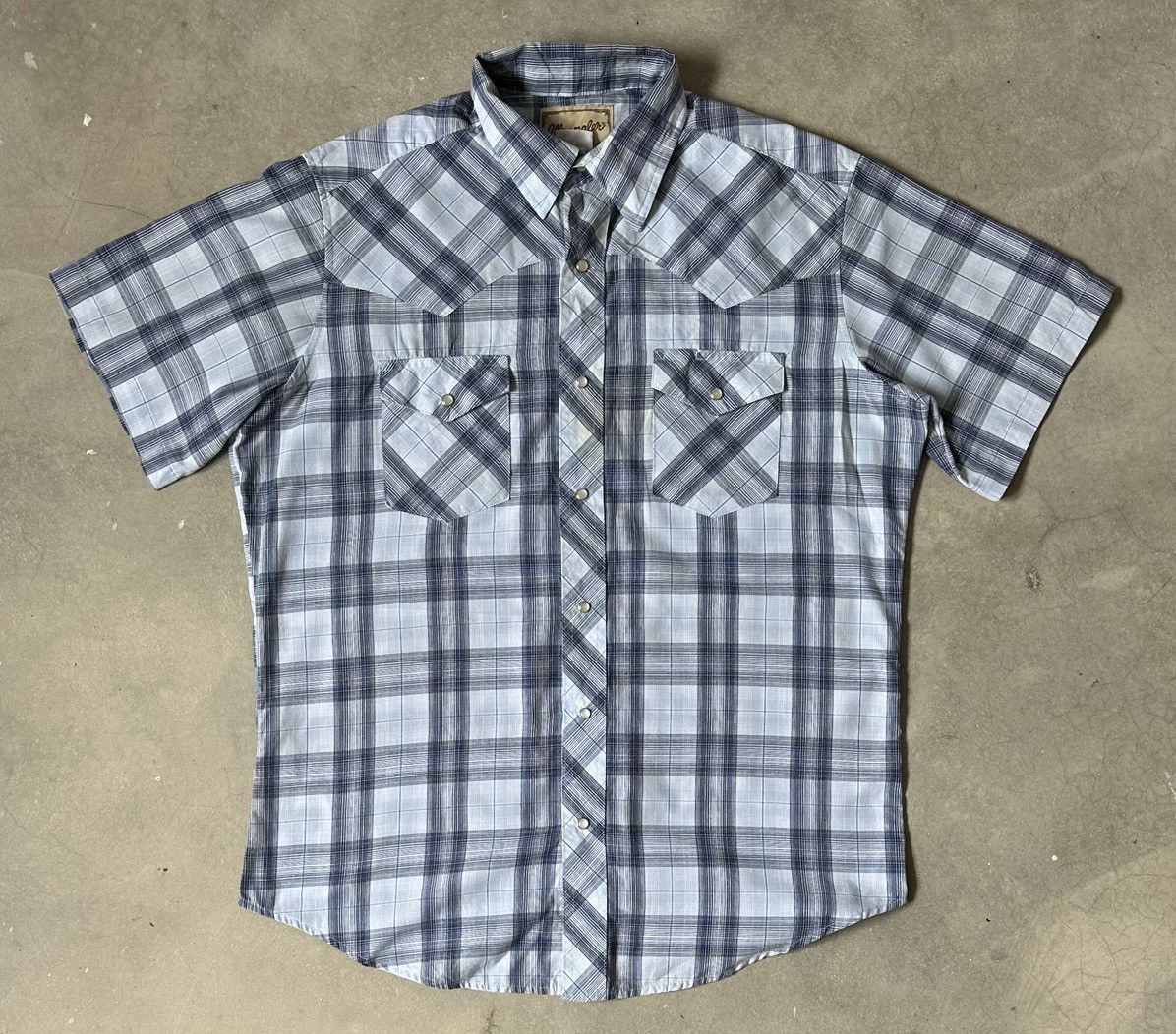 Wrangler VINTAGE WRANGLER WRENCHED COWBOY PEARL SNAP SHIRT Size US L / EU 52-54 / 3 - 1 Thumbnail