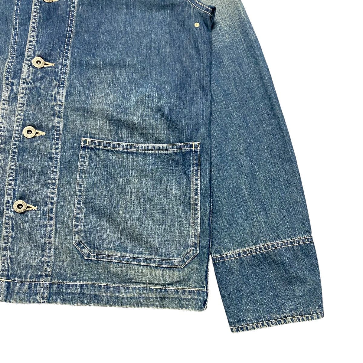 Sophnet. Sophnet US Navy Shawl Collar Denim Jacket Size US M / EU 48-50 / 2 - 3 Thumbnail