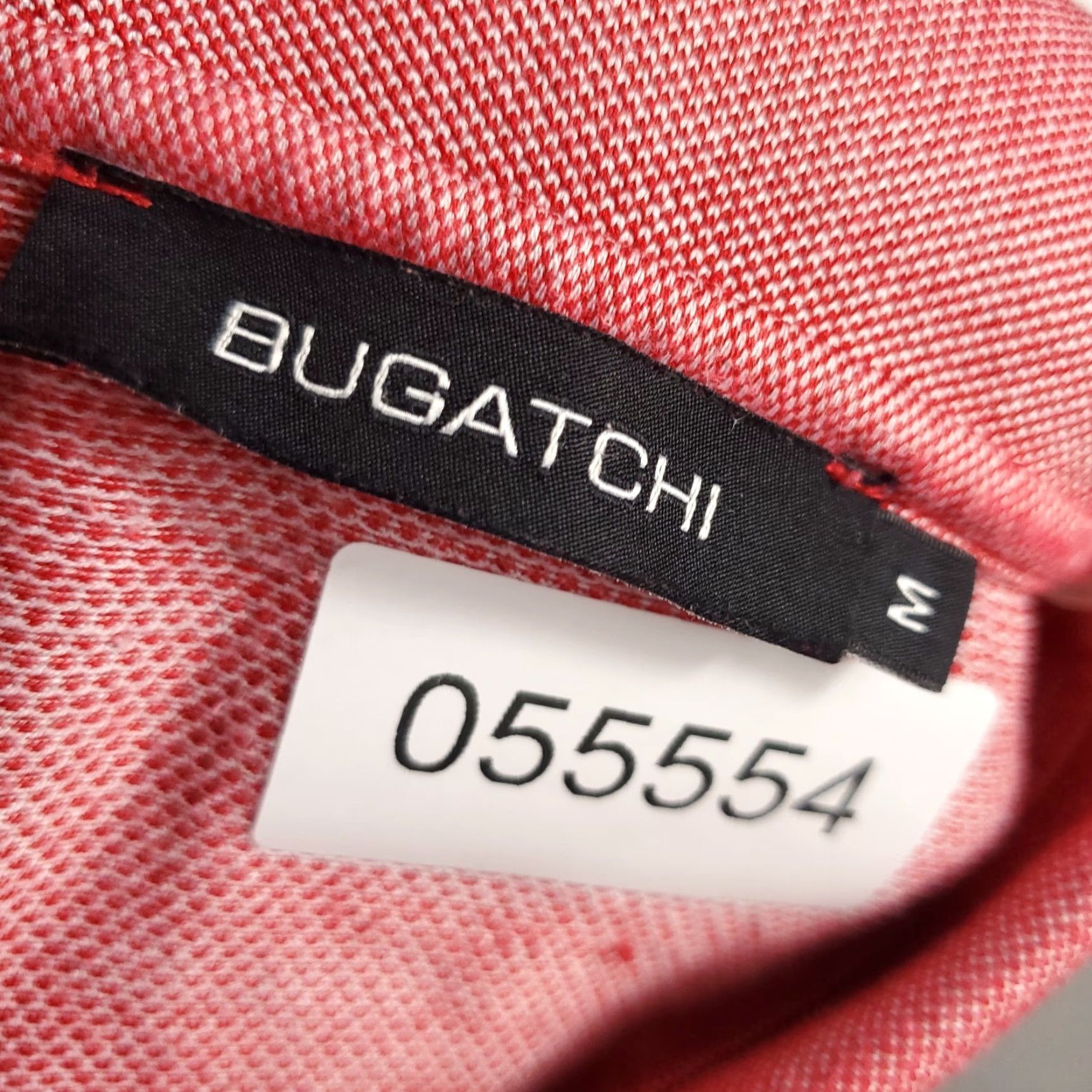 BUGATCHI BUGATCHI Polo Shirt Mens M Red Short Sleeve Casual Cotton Classic Sports Polo Men M Red Size US M / EU 48-50 / 2 - 8 Thumbnail