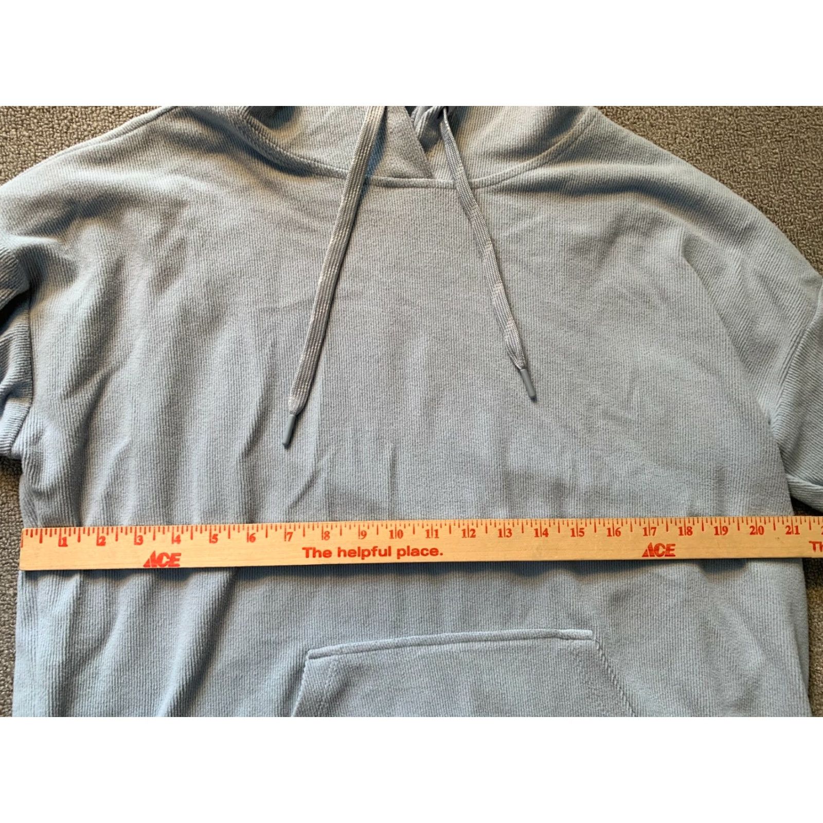 Vintage MNY Marc New York Womens XL Blue Hoodie Sweatshirt Extra Large Pocket Size XL / US 12-14 / IT 48-50 - 3 Thumbnail