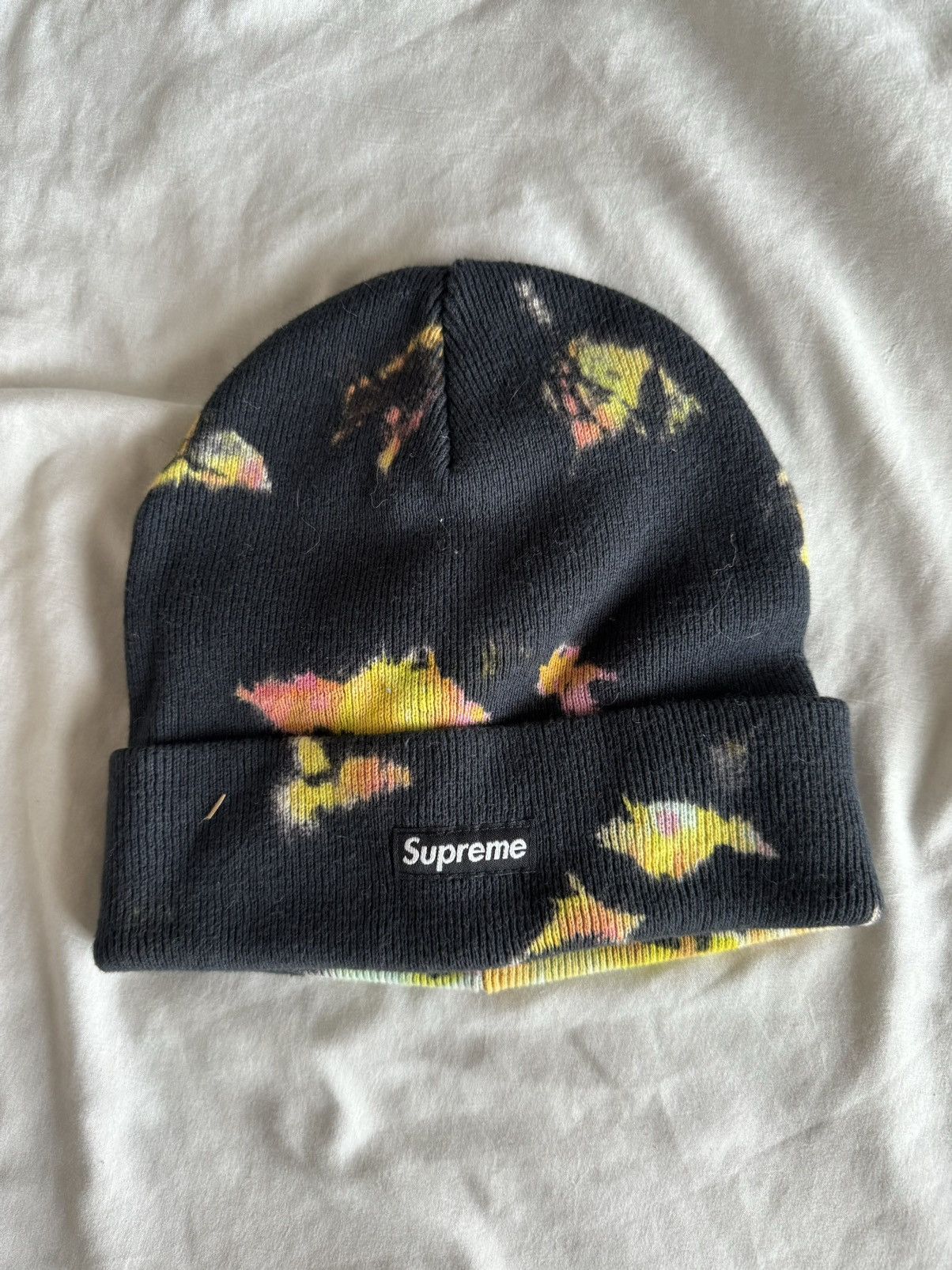 Supreme supreme x the north face high pile fleece beanie (multi 