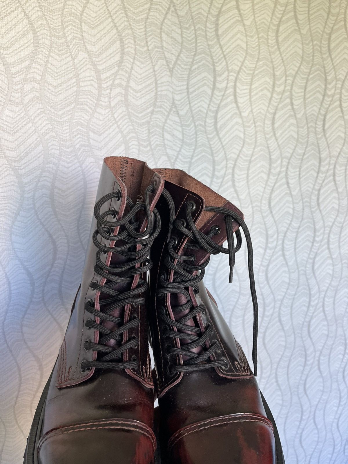 Undercover × Vintage Vintage Undercover Steel Toe High Leather England Boots Size US 9 / EU 42 - 7 Thumbnail