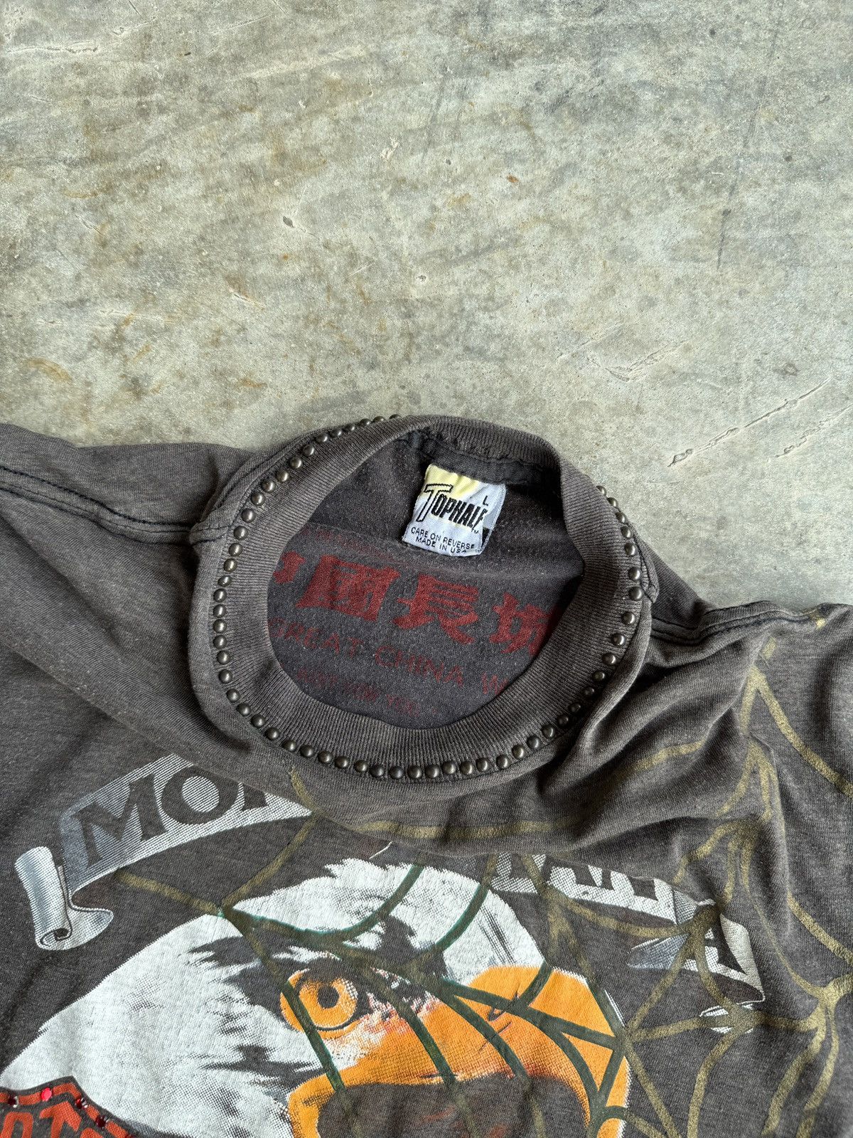 Harley Davidson *RARE* 90s VINTAGE THE GREAT CHINA WALL TGCW Harley tee 1/1 Size L / US 10 / IT 46 - 6 Thumbnail