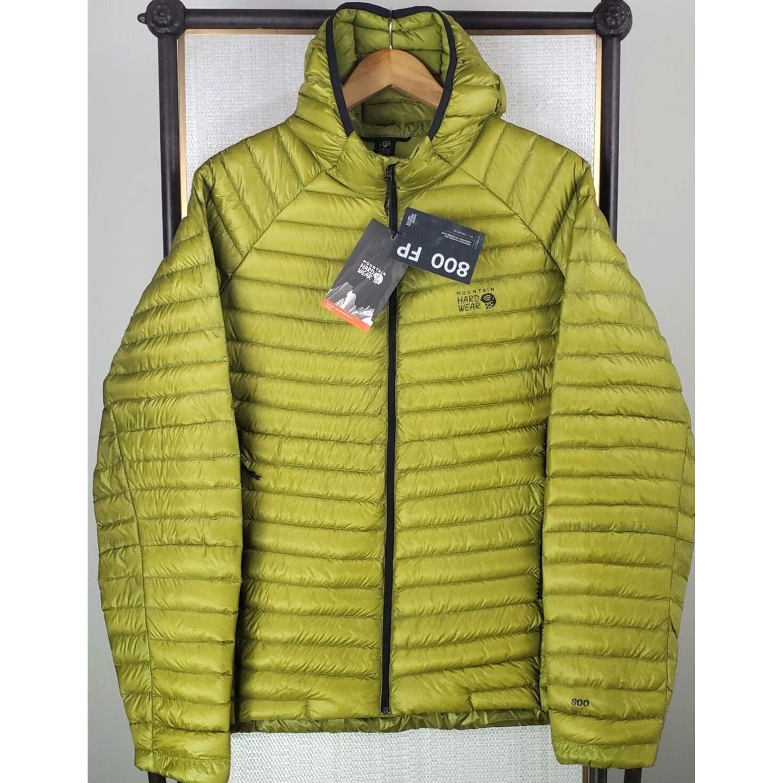 Mountain Hardwear MOUNTAIN HARDWEAR Ghost Whisperer 2 Jacket XL Moss Green Mens Down 800 Full Zip New with Tags Include Hood Winter Ski Snowboard Sports Jacket Size US XL / EU 56 / 4 - 2 Thumbnail