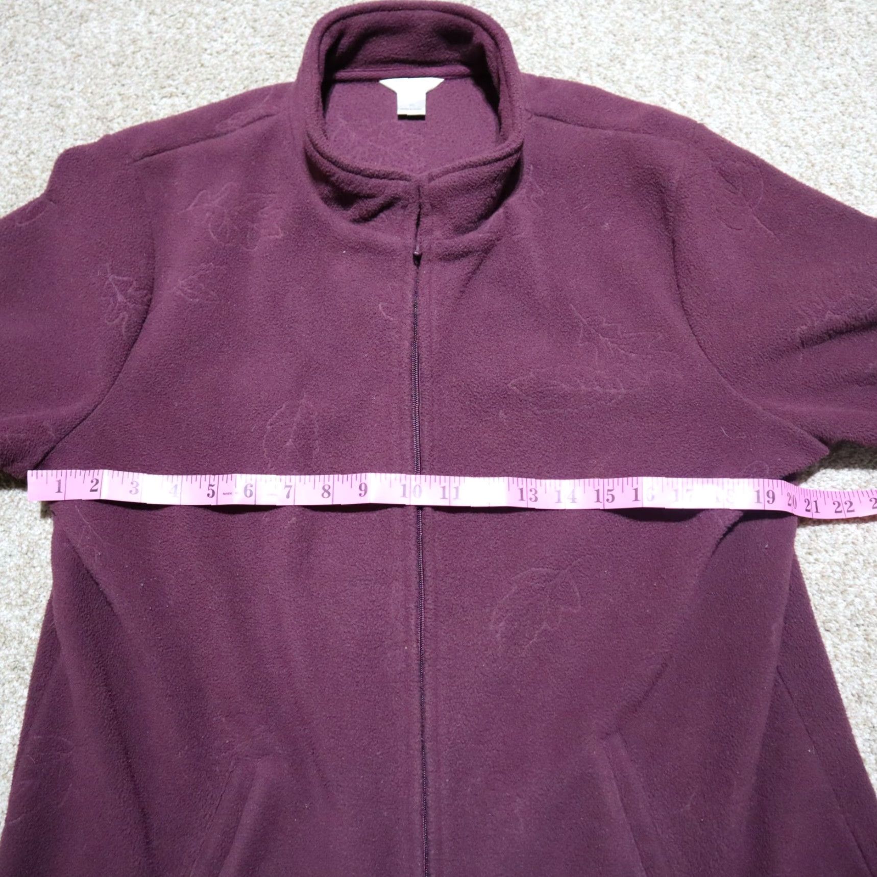 Vintage Christopher & Banks Jacket Women Long Sleeve Purple Velvet Zip Up Size L Fall Size L / US 10 / IT 46 - 6 Thumbnail