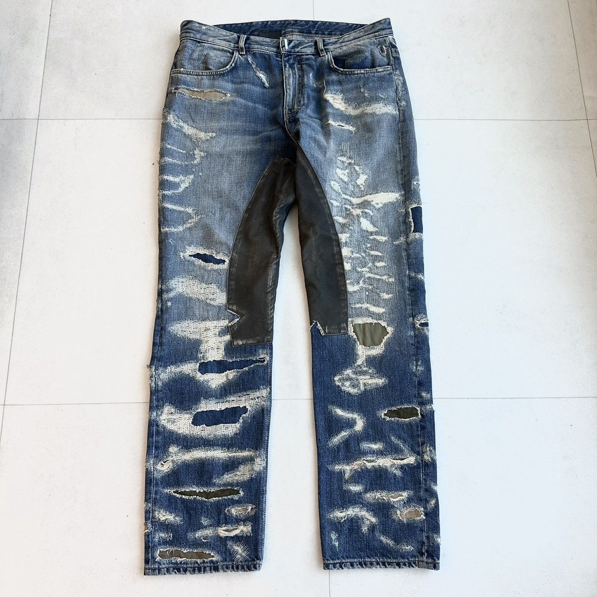 Givenchy Givenchy moleskin distressed jeans | Grailed 
