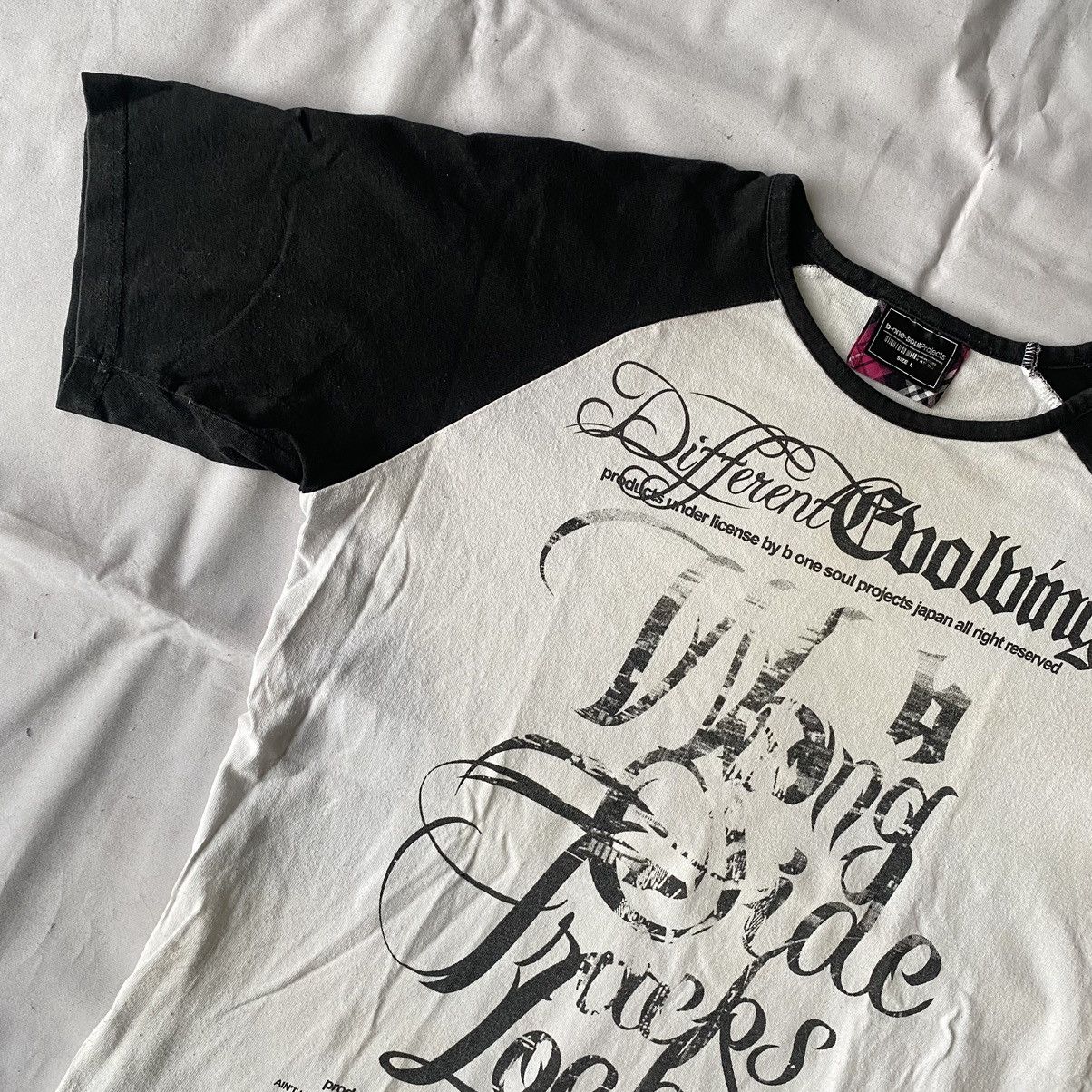 Japanese Brand × Vintage Japanese Streetwear B-One Soul Projects Two Tone Tees Size US L / EU 52-54 / 3 - 3 Thumbnail