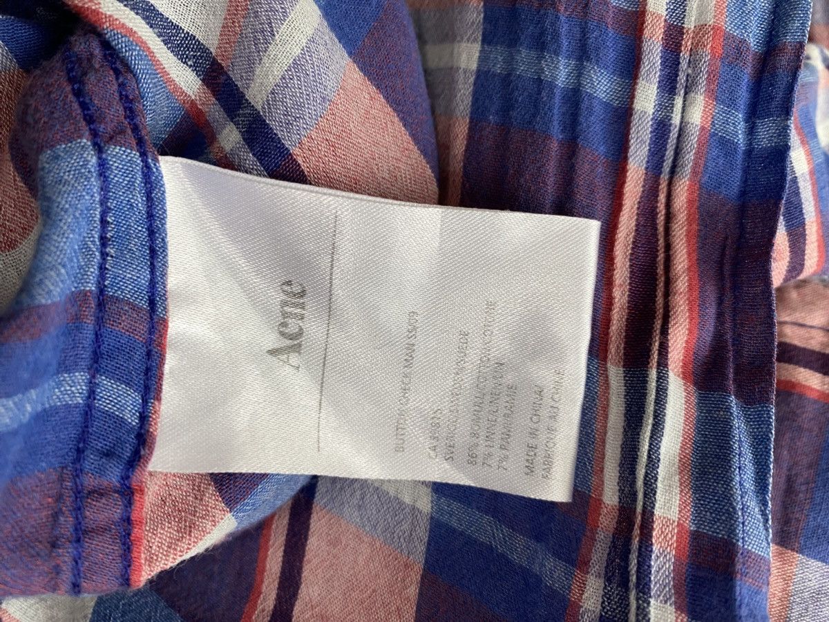 Acne Studios Acne studios Pop Classic Button Check Men SS/09 shirt Size US M / EU 48-50 / 2 - 4 Thumbnail
