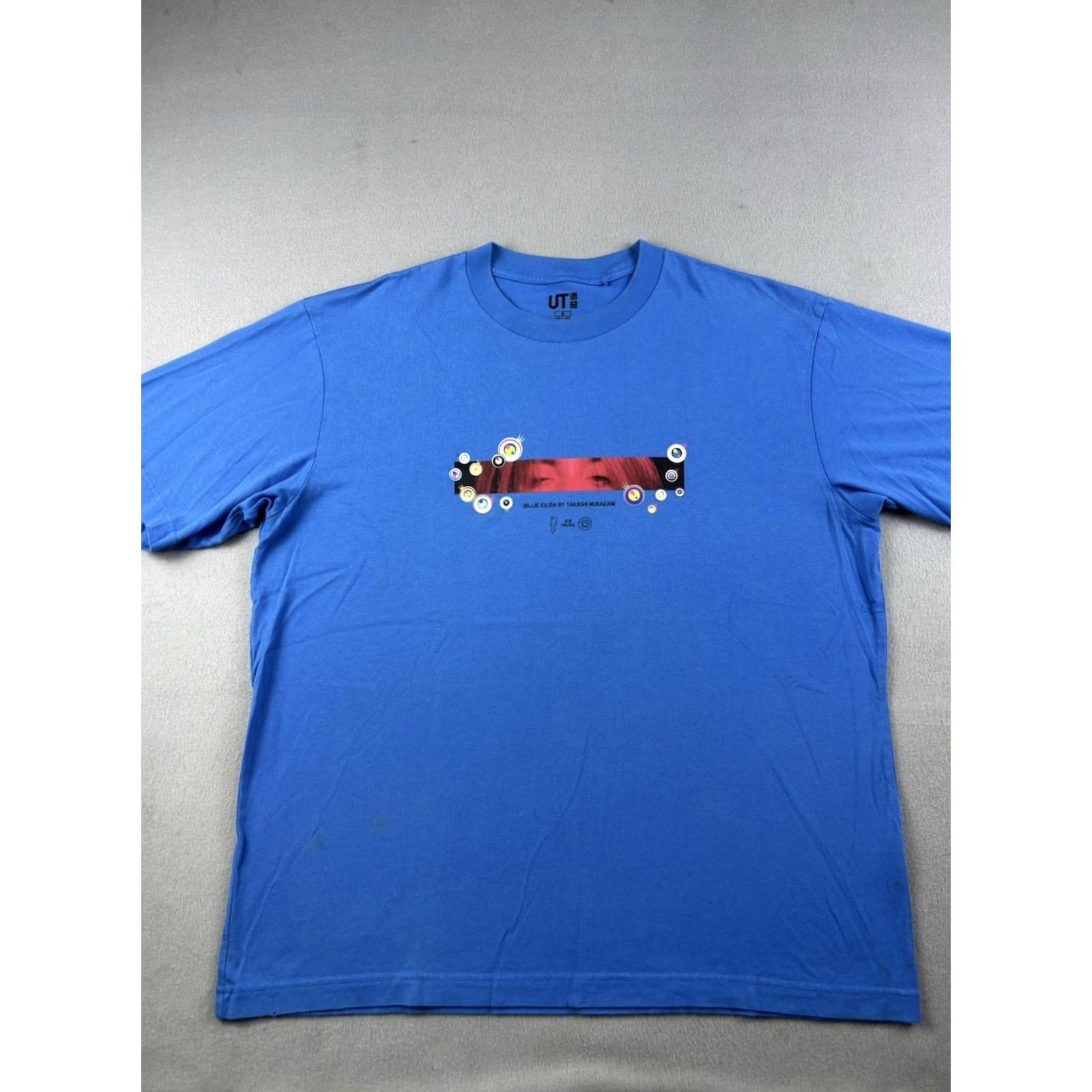 Uniqlo Billie Eilish x Takashi Murakami Uniqlo UT T Shirt Size Medium Blue Graphic Tee Shirt Men Size US M / EU 48-50 / 2 - 2 Thumbnail