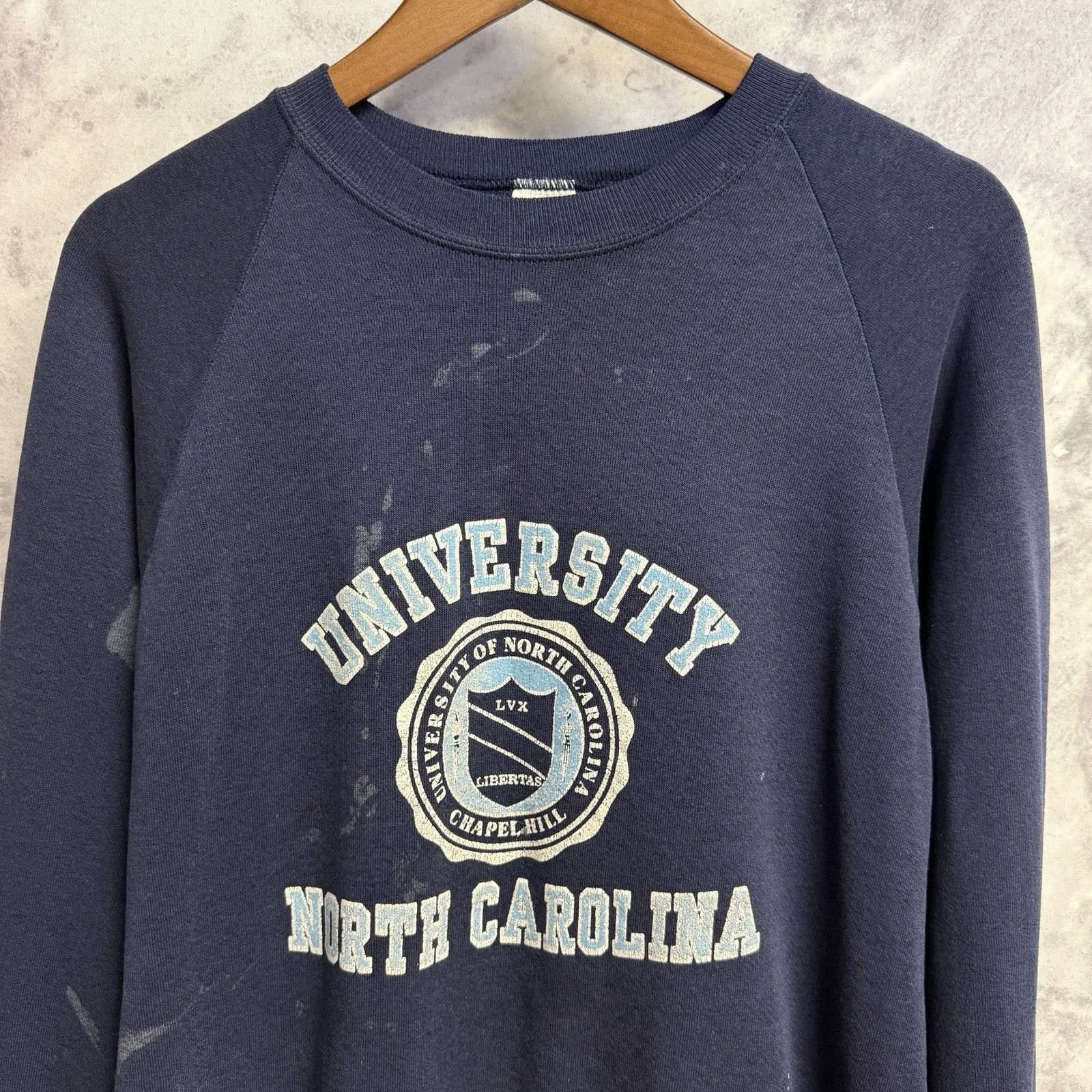 Vintage Vintage 80s North Carolina University Sweatshirt Jerzees XL Size US XL / EU 56 / 4 - 1 Thumbnail