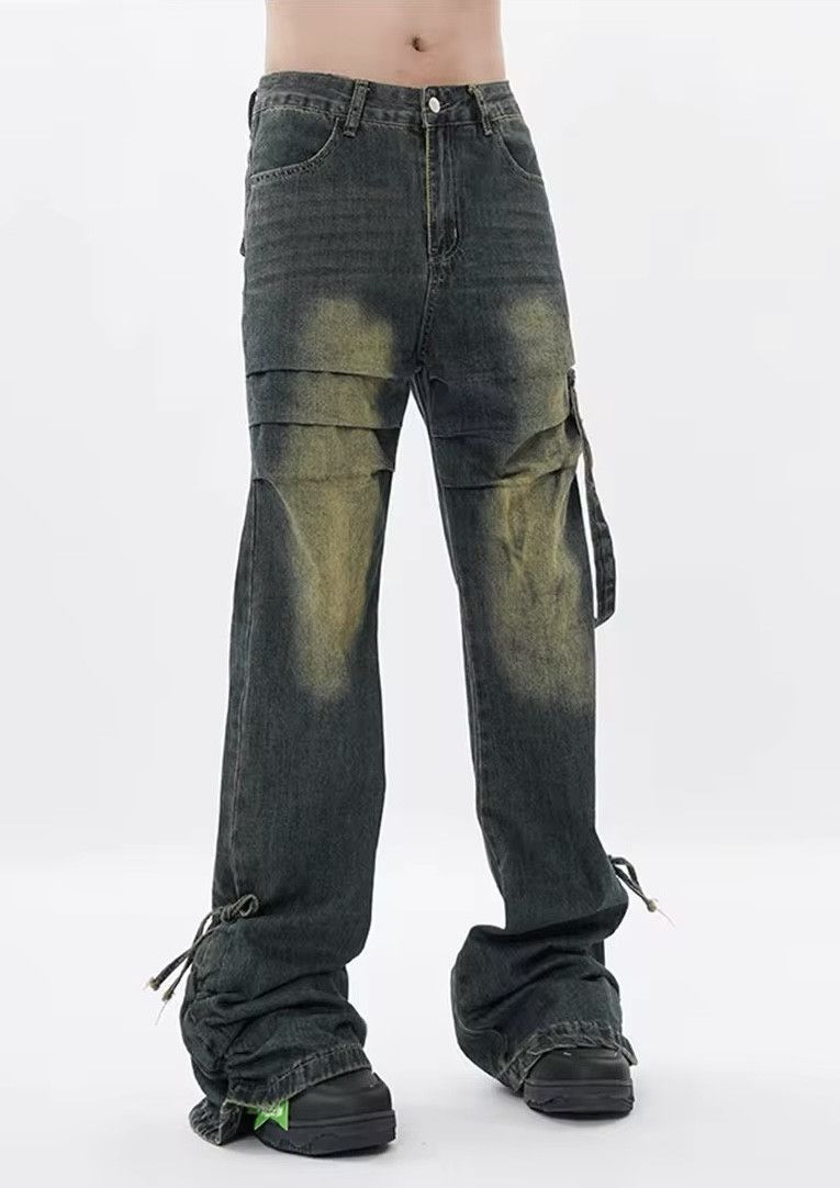 Jean × Vintage Vintage Wide Leg Flare Jeans Size US 31 - 2 Thumbnail