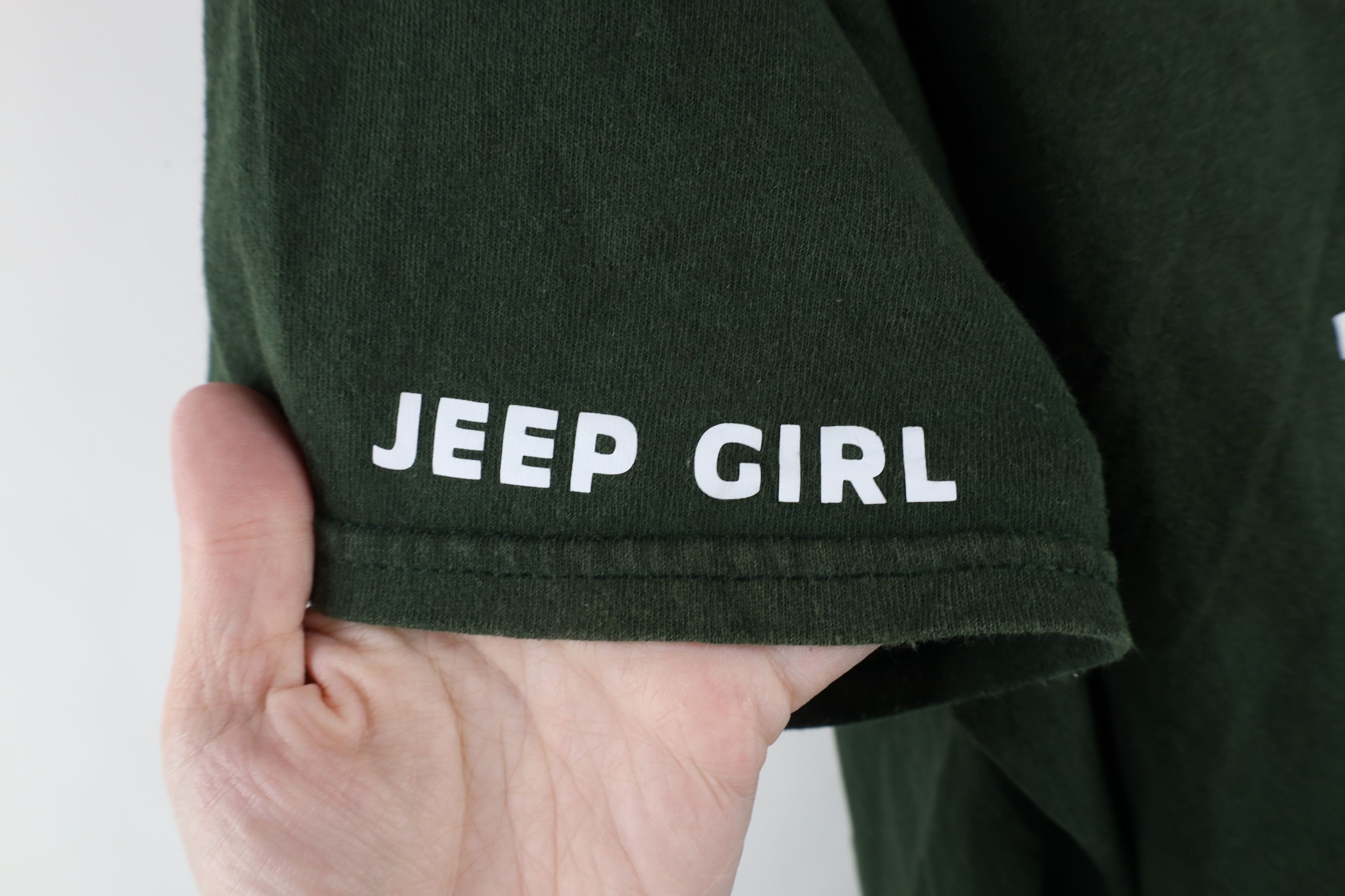 Vintage Vintage Out Jeep Made Jeep Girl Jeep Wave T-Shirt Green Size XXL / US 16-18 / IT 52-54 - 4 Thumbnail