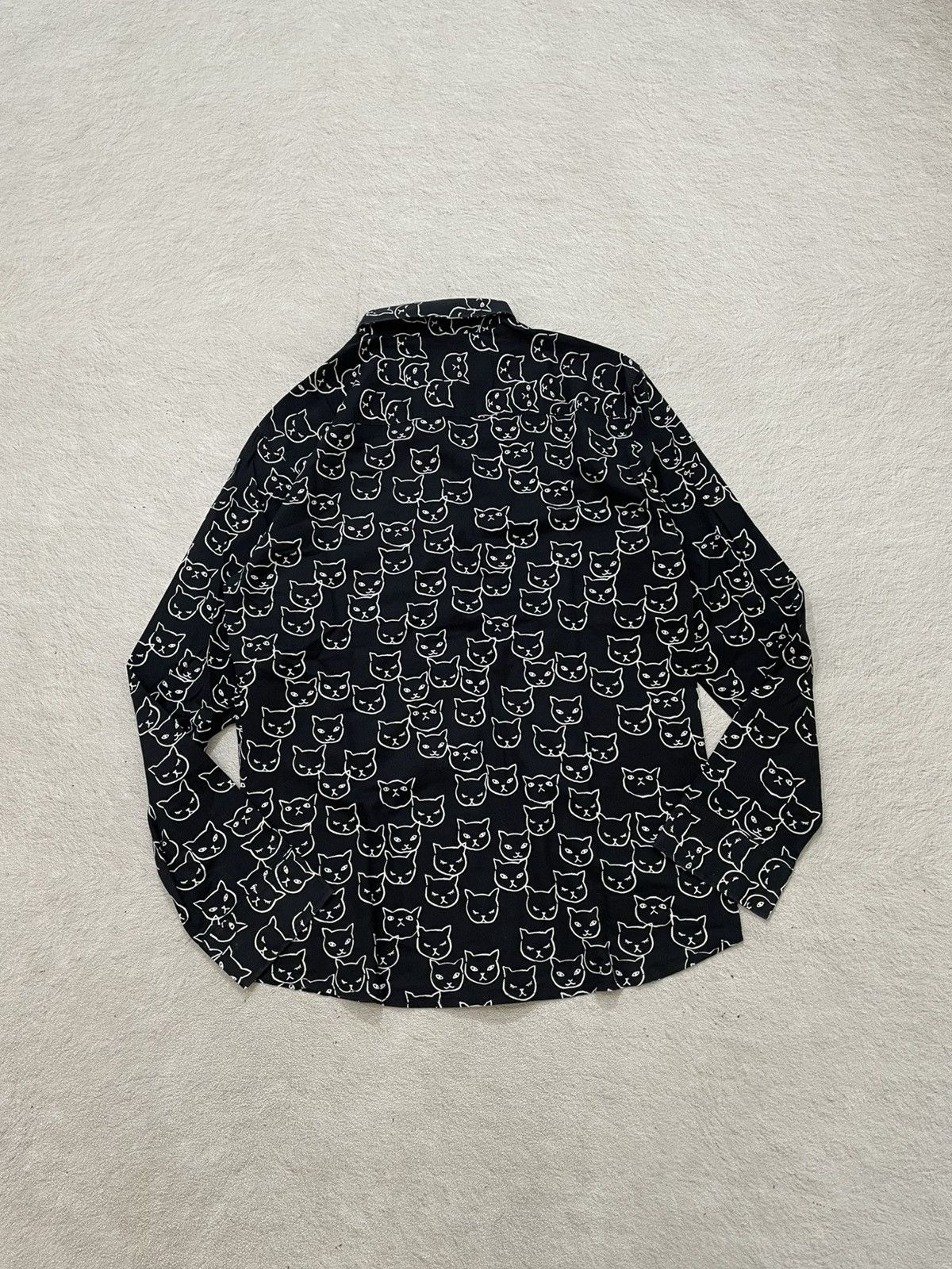 Givenchy Givenchy Archival Cat Print Shirt Black White Pattern Y2K Size US M / EU 48-50 / 2 - 5 Thumbnail