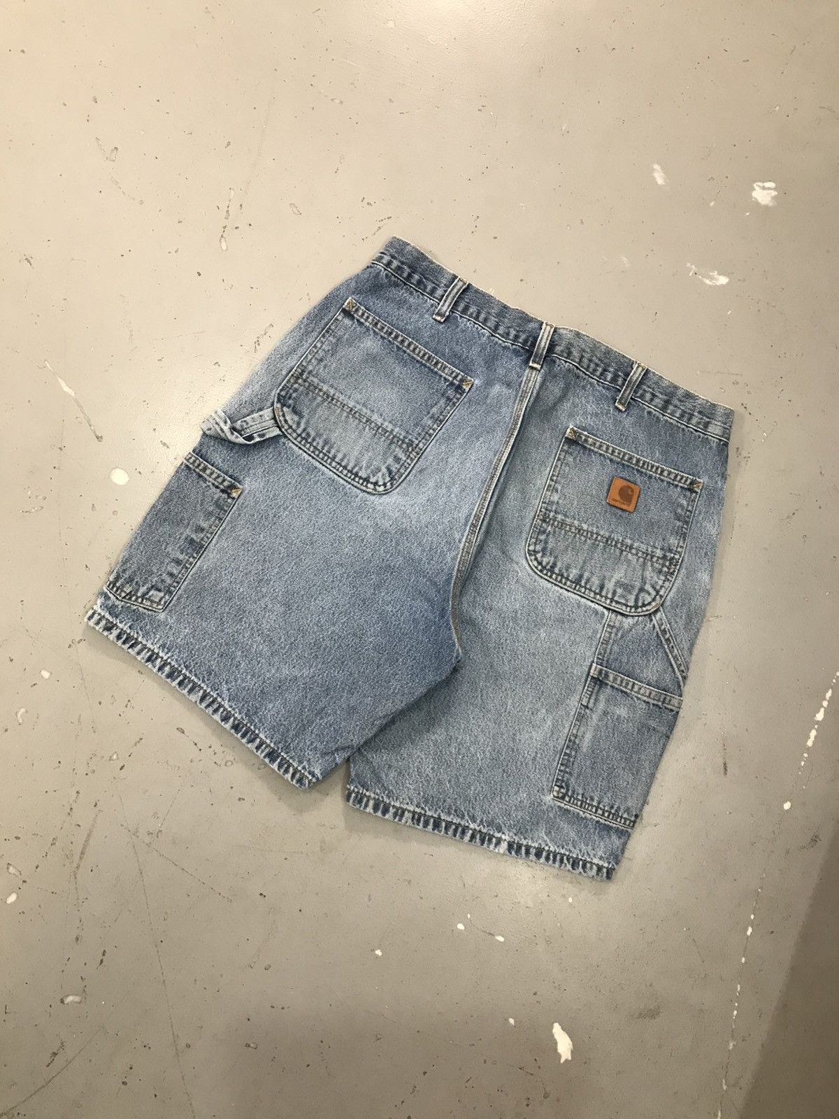 Carhartt × Vintage Vintage Carhartt b28 dps carpenter denim short - 36 Size US 36 / EU 52 - 6 Thumbnail
