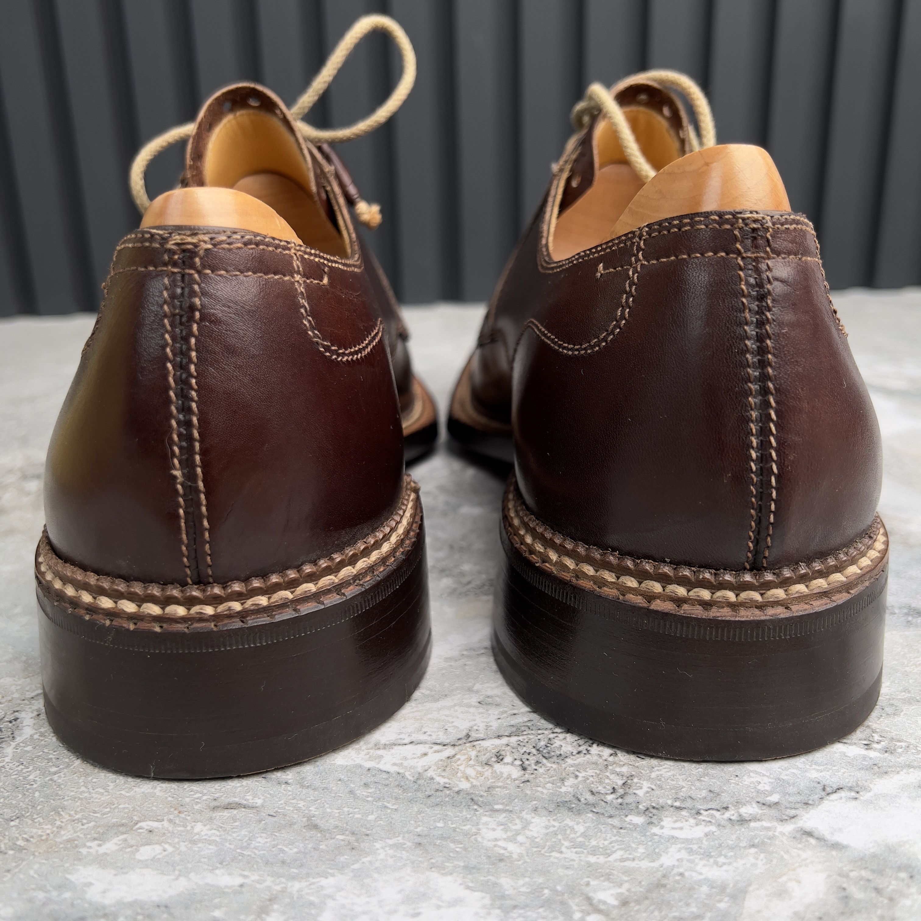 Berluti Stefano Branchini Calzoleria Brown Norvegese Cap Toe Derby Size US 9 / EU 42 - 7 Thumbnail