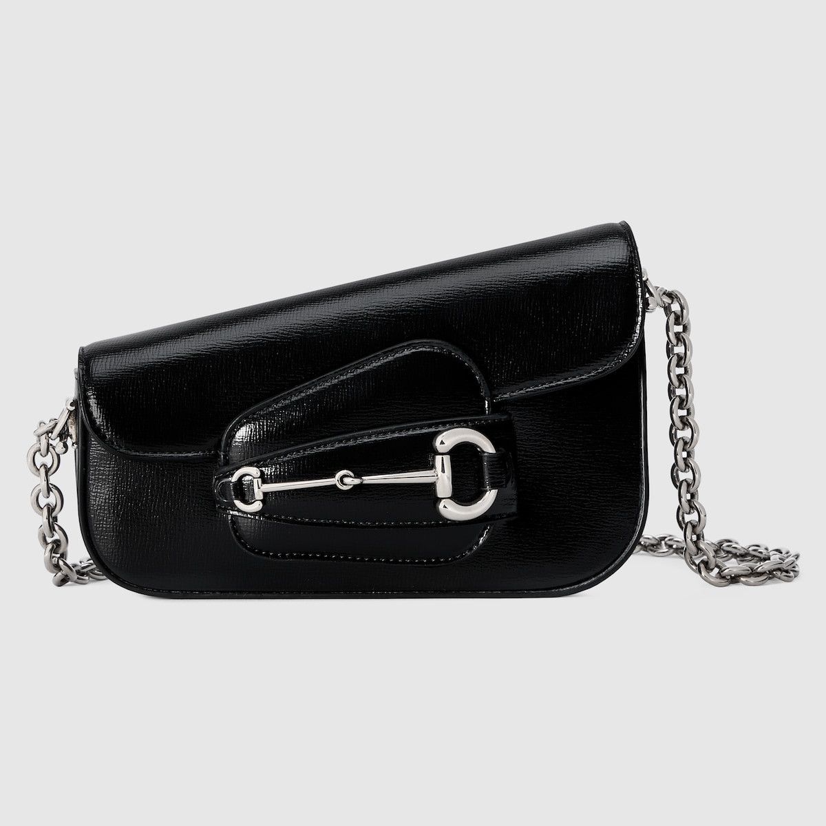 Gucci o1s1wg110225 Size: OS/ Horsebit Mini Shoulder Bag in Black Size ONE SIZE - 1 Thumbnail