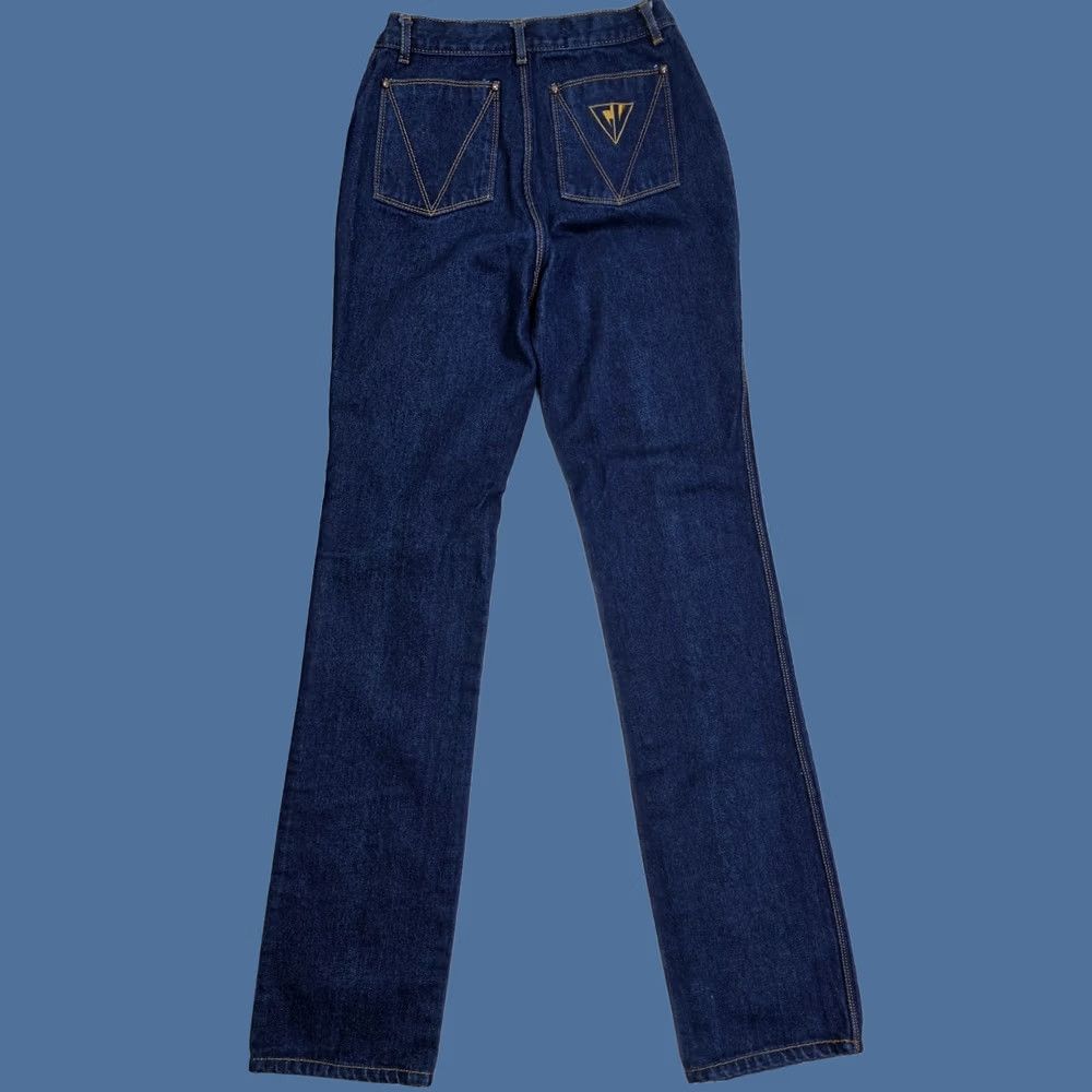 Gloria Vanderbilt VINTAGE Gloria Vanderbilt Jeans Indigo High Waist 24 x 34 70s 80s Womens Size 42" / US 20 - 1 Thumbnail