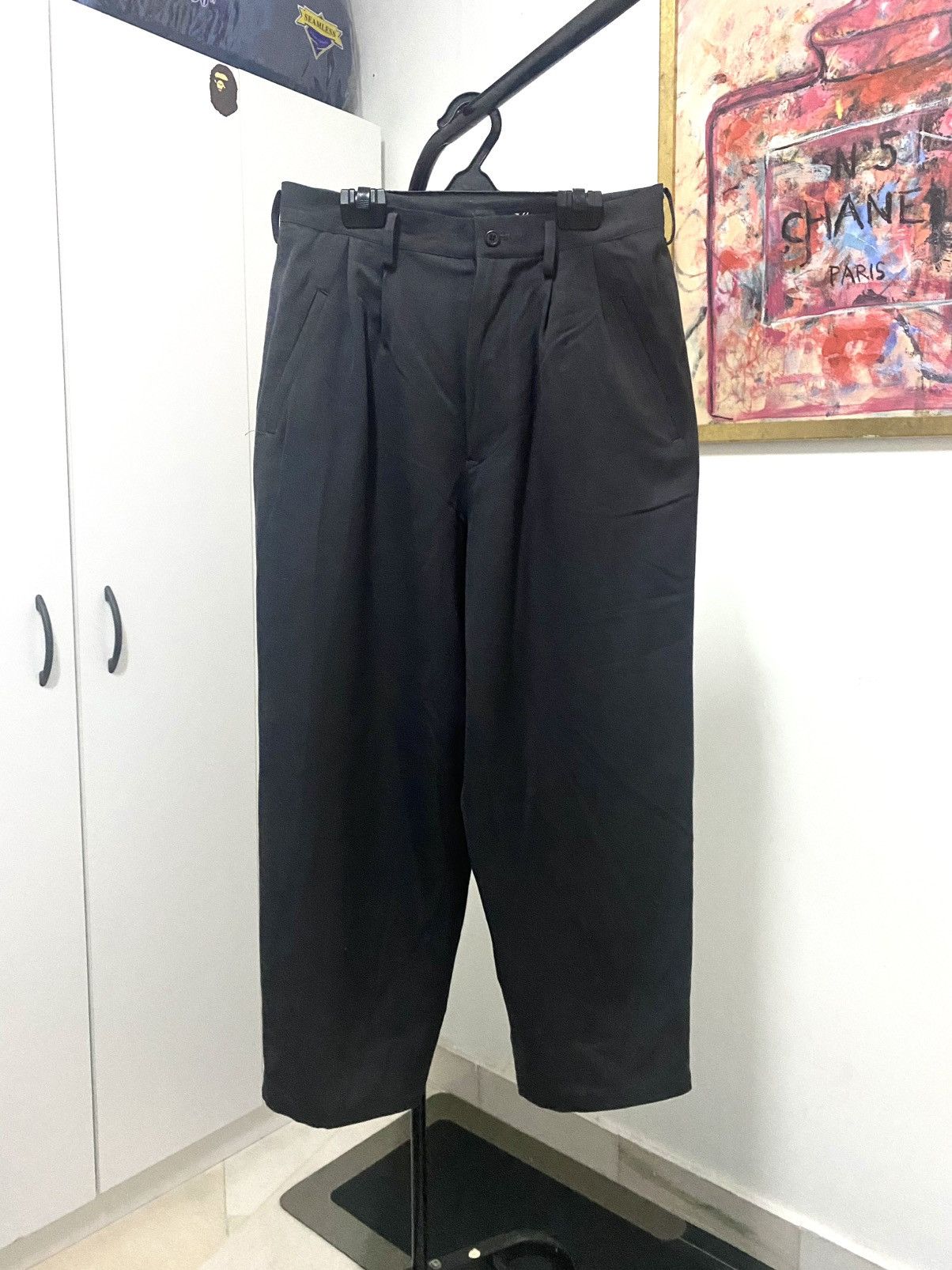 Yohji Yamamoto Yohji Yamamoto Wide Leg Black Trousers Size US 28 / EU 44 - 1 Thumbnail
