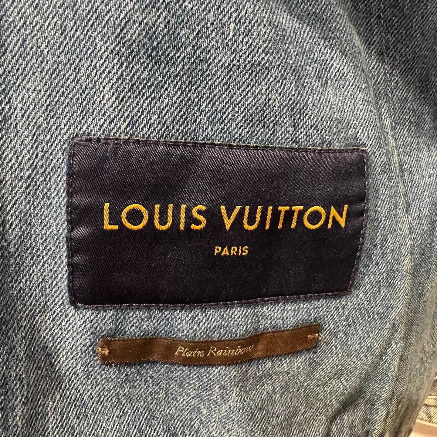 Louis Vuitton LV Blue Washed Two-Tone Denim Jacket Size 46 Size US S / EU 44-46 / 1 - 3 Thumbnail