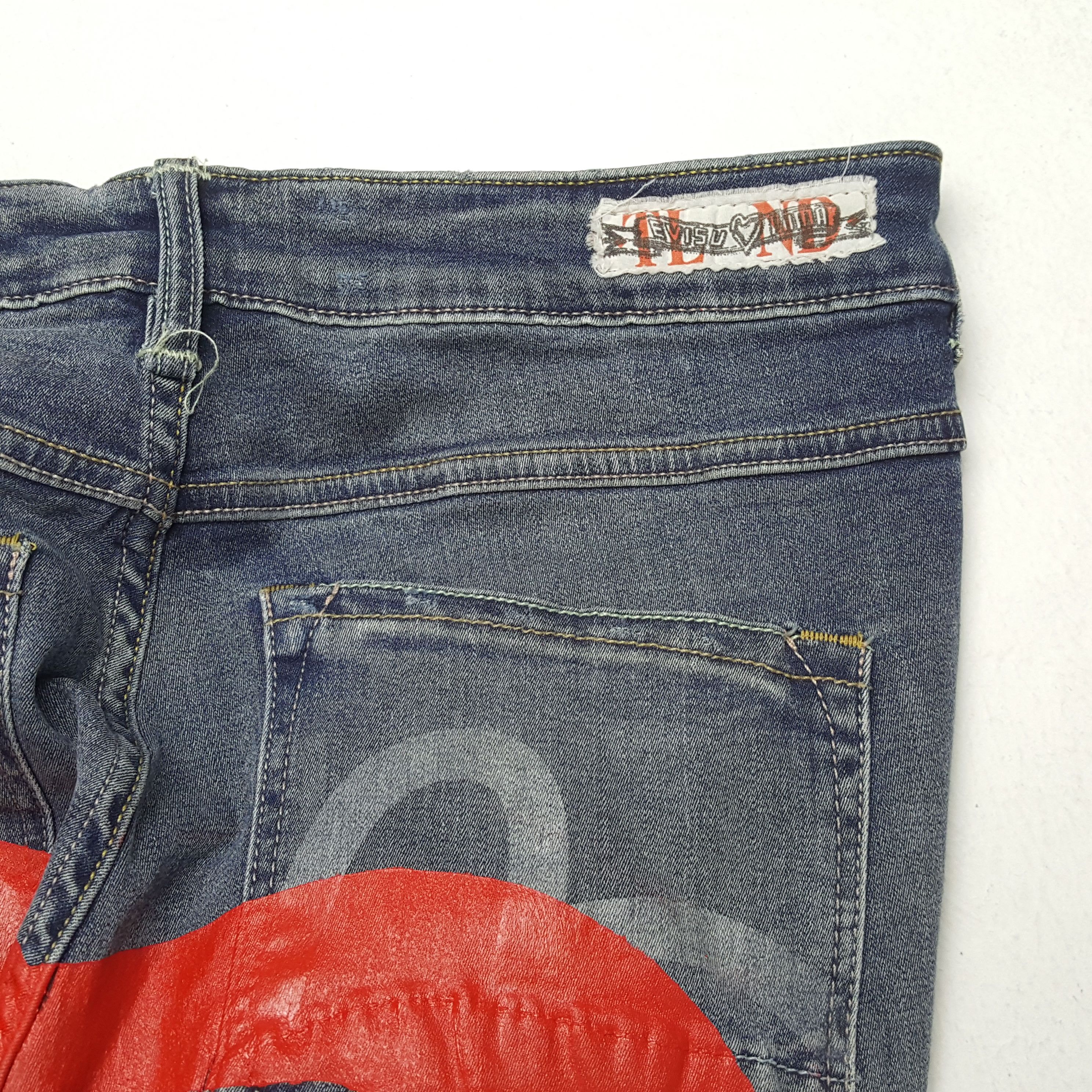 Evisu × Puma × Vintage EVISU x PUMA Japanese Brand Streetwear Custom Daicock Jeans Size 30" / US 8 / IT 44 - 14 Thumbnail