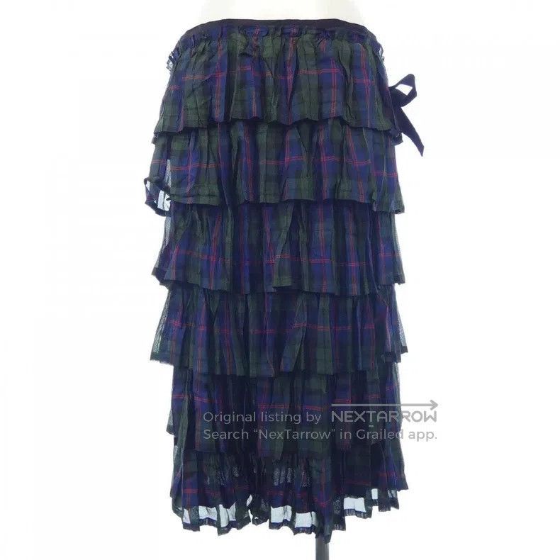 Comme des Garcons Comme des Garcons size M Plaid layered half skirt Size 22" - 2 Thumbnail