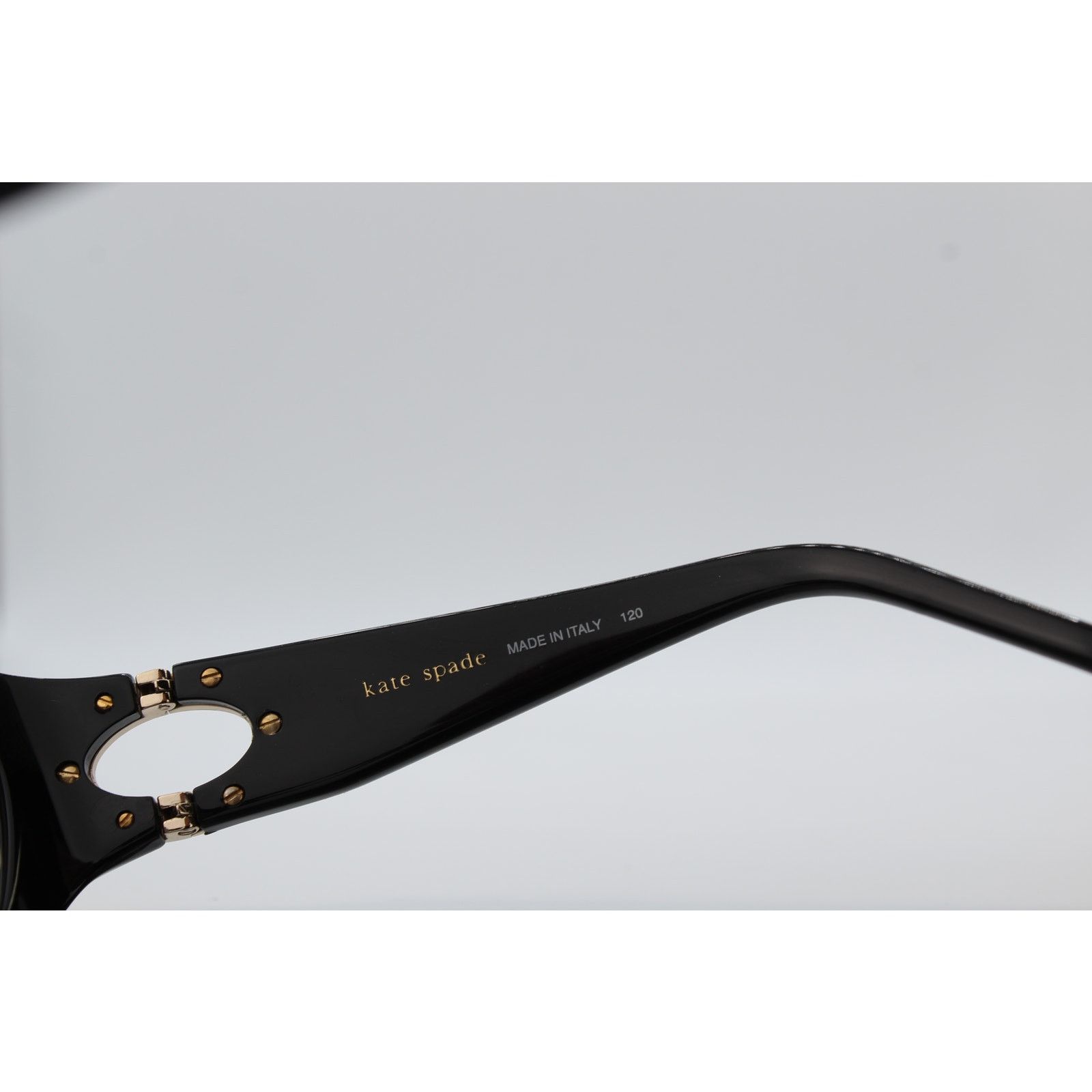 Kate Spade Kate Spade DALE/S 807 120 Horn Accent Black Sunglasses Size ONE SIZE - 5 Thumbnail