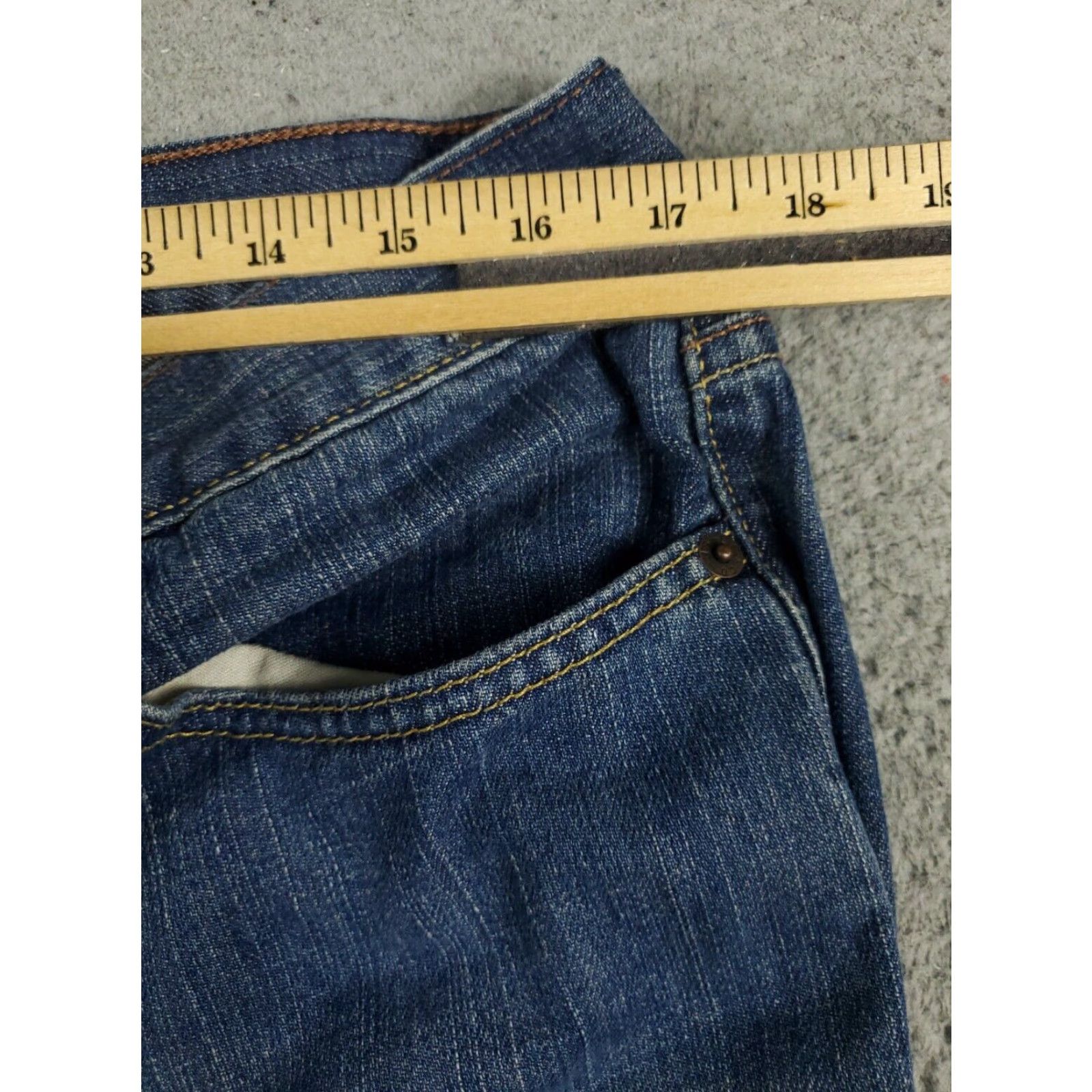 Levi's Levis 514 Straight Leg Jeans Mens 36x32 Blue Cotton Casual Regular Fit Size US 36 / EU 52 - 4 Thumbnail