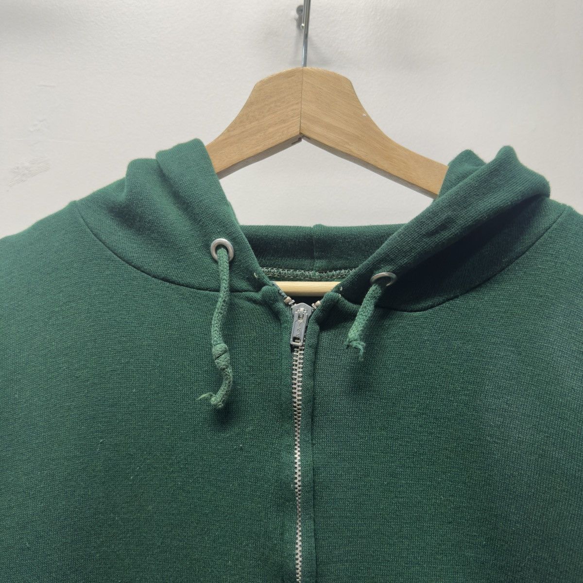Vintage 80s Faded Distressed Thrashed Green Zip Hoodie ERD Grunge Size US M / EU 48-50 / 2 - 5 Thumbnail
