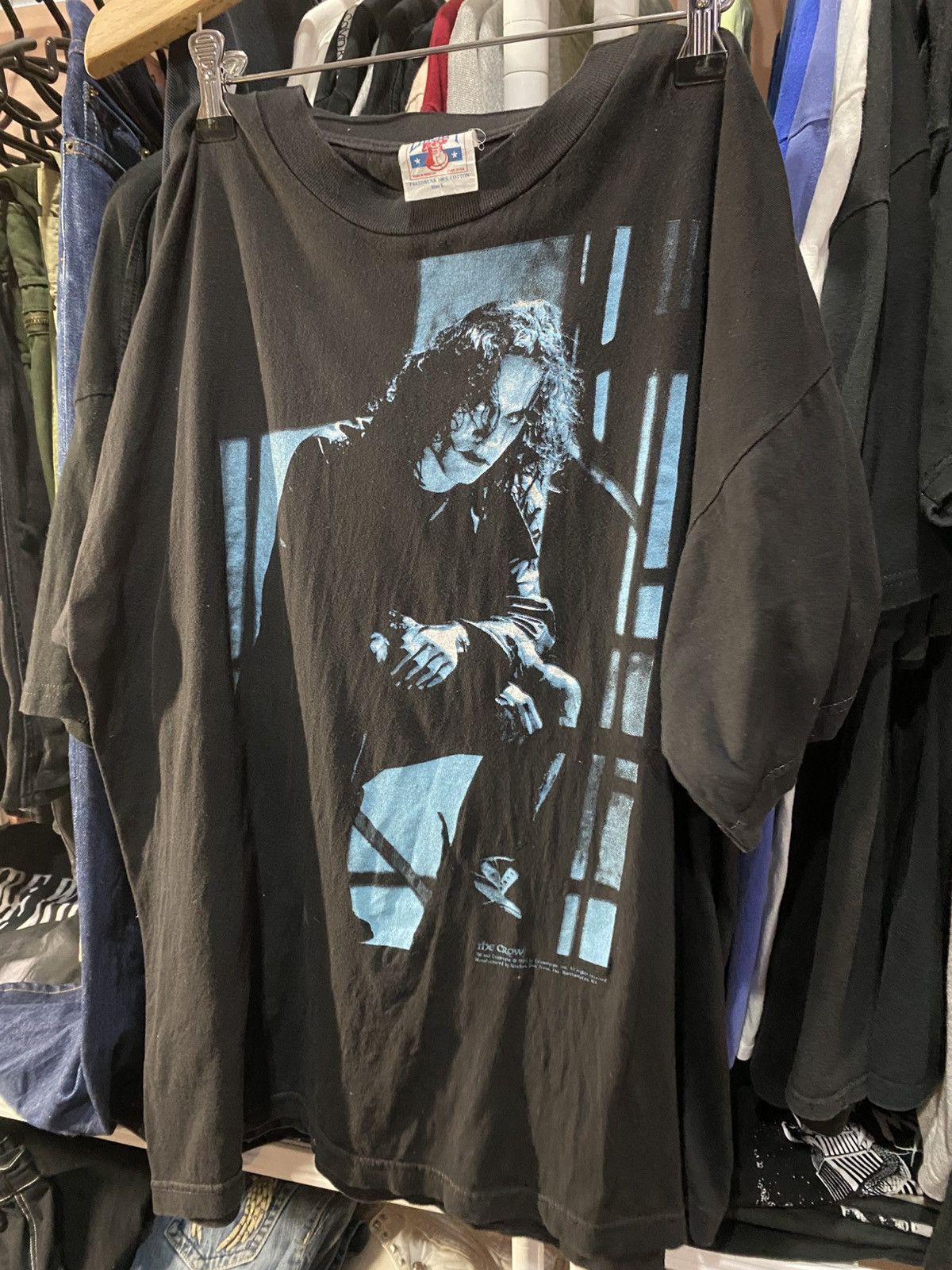 Vintage Rare!! The crow Brandon Lee (1994) T-shirt Size US L / EU 52-54 / 3 - 3 Thumbnail