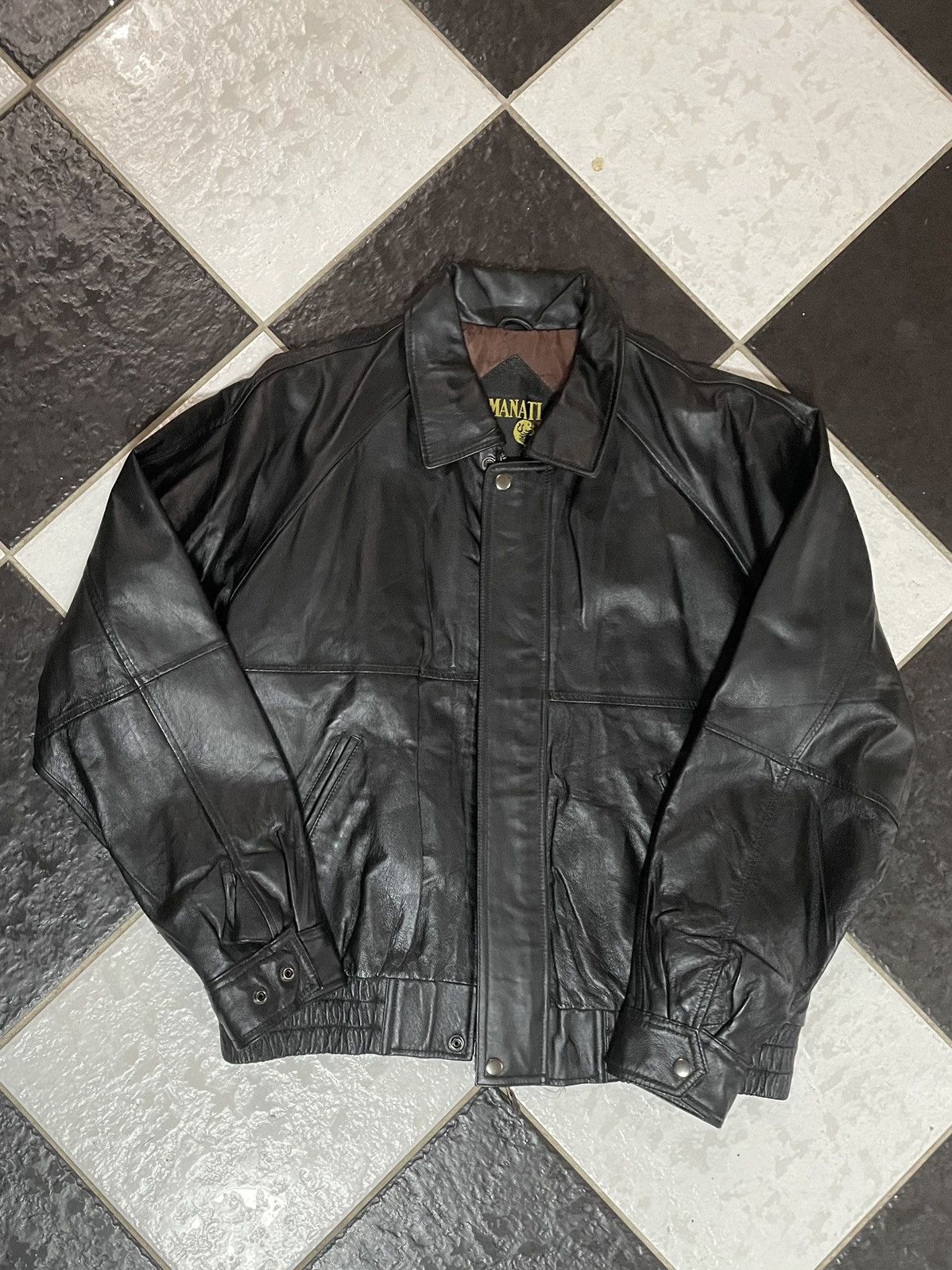 Amanati best sale leather jacket