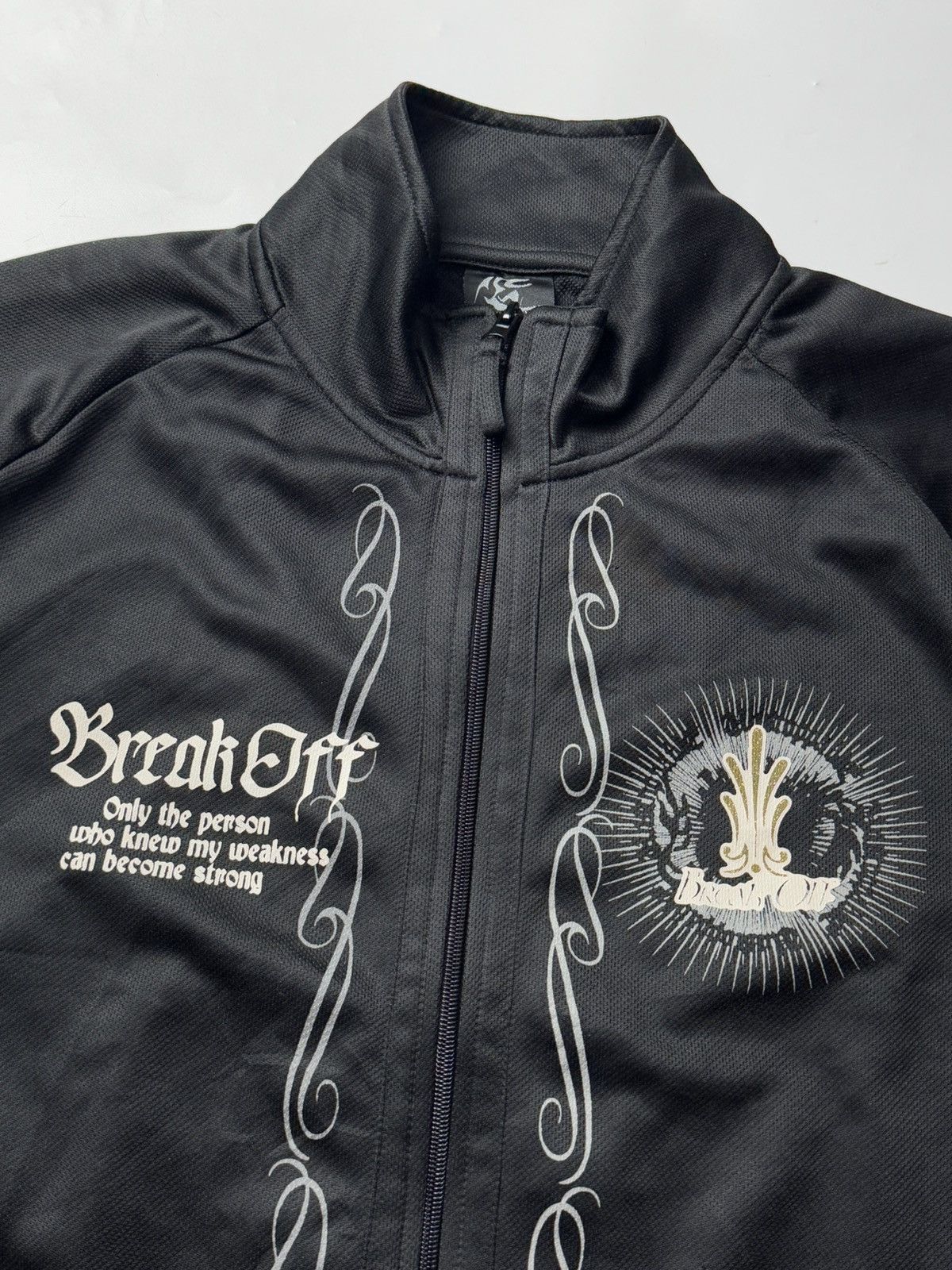 If Six Was Nine × Japanese Brand × Le Grande Bleu (L.G.B.) Tribal Japanese Poem Breakoff Tracksuit Zipper Tees Size US L / EU 52-54 / 3 - 5 Thumbnail