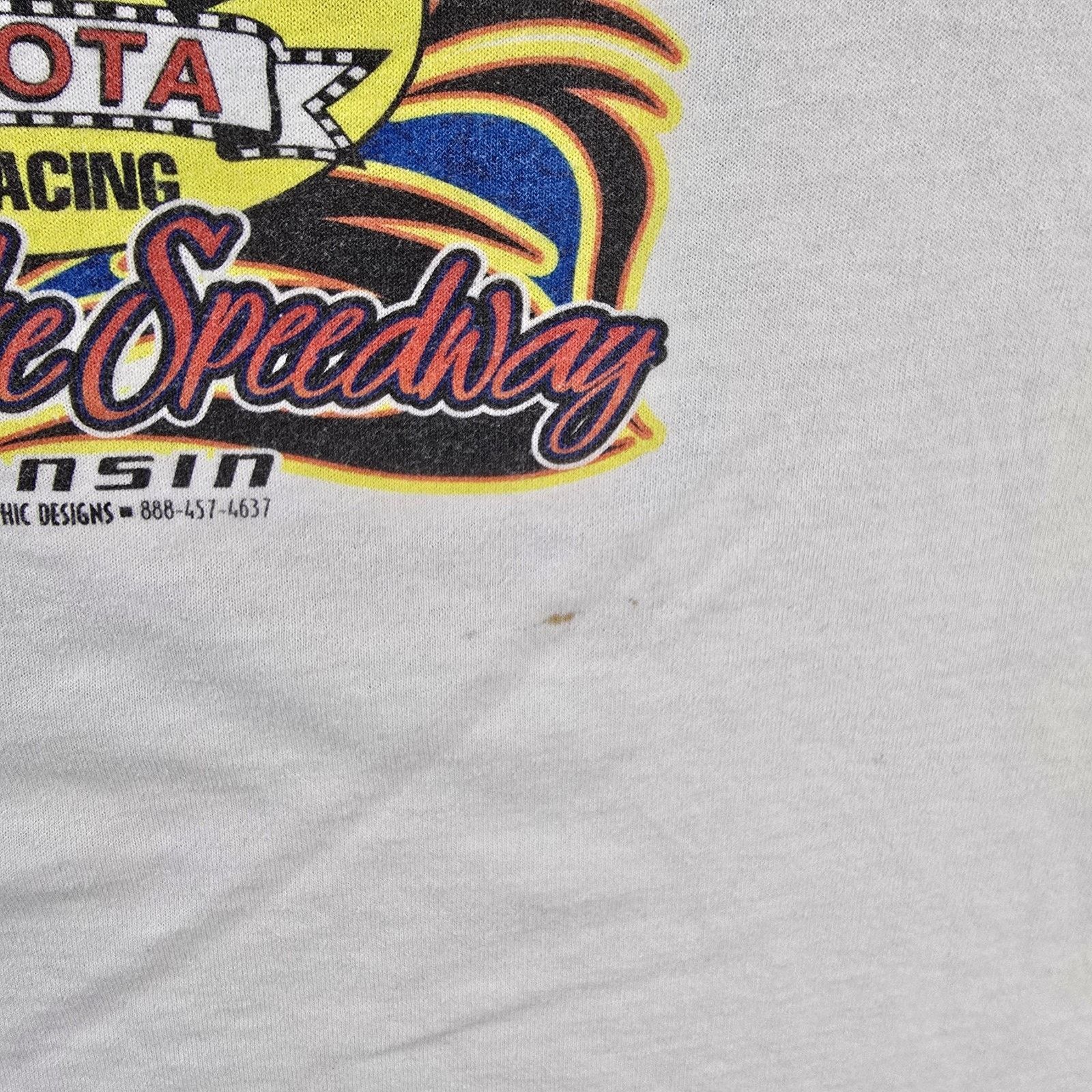 Hanes Vtg Wissota 100 Racing Shirt XL Y2k 2005 Nascar Autograph Size US XL / EU 56 / 4 - 9 Thumbnail