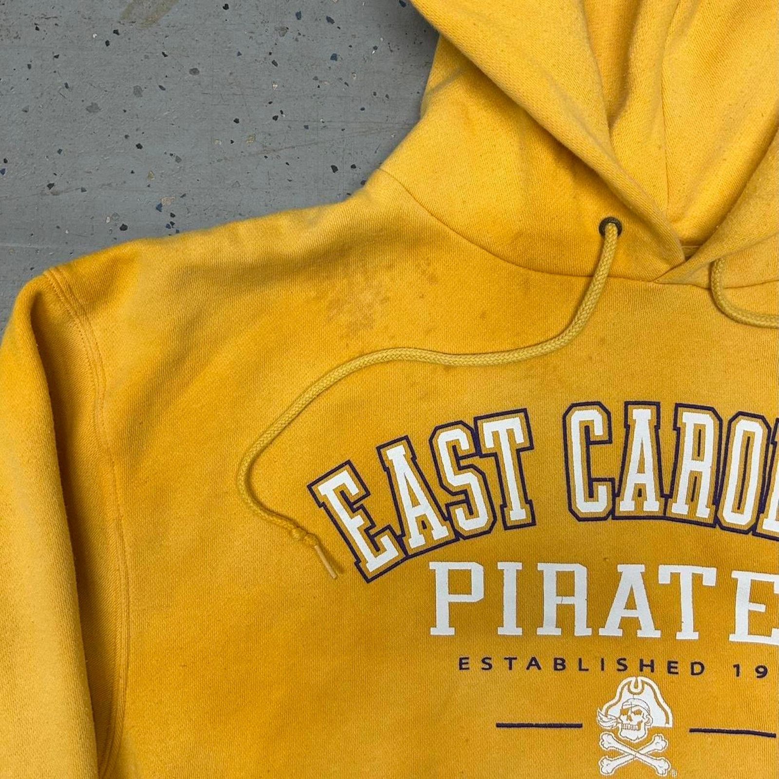 Jansport Yellow and white East Carolina Pirates hoodie Size US XL / EU 56 / 4 - 3 Thumbnail