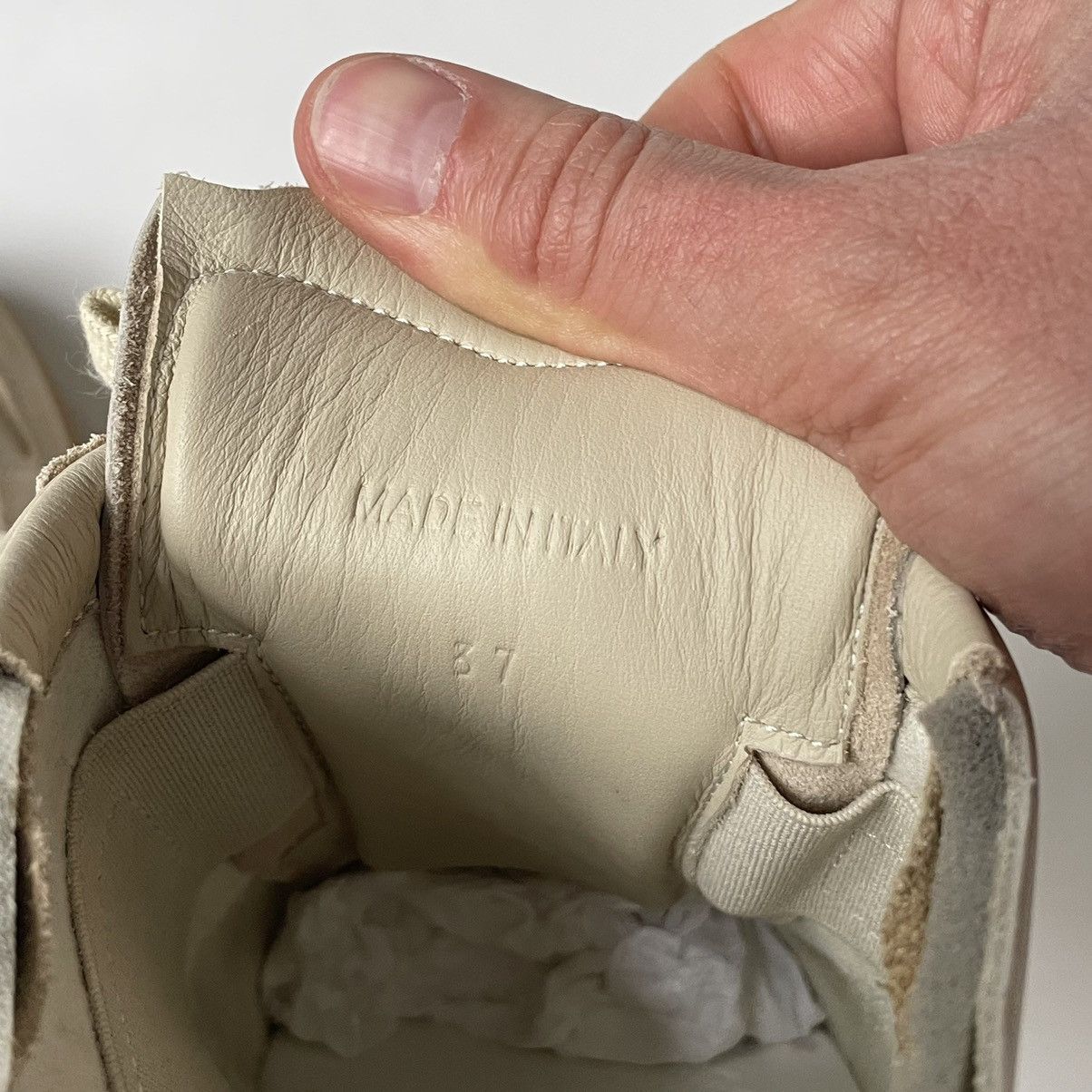 Maison Margiela S/S 21 Beige Mule GAT Sneakers Size US 7 / IT 37 - 11 Thumbnail