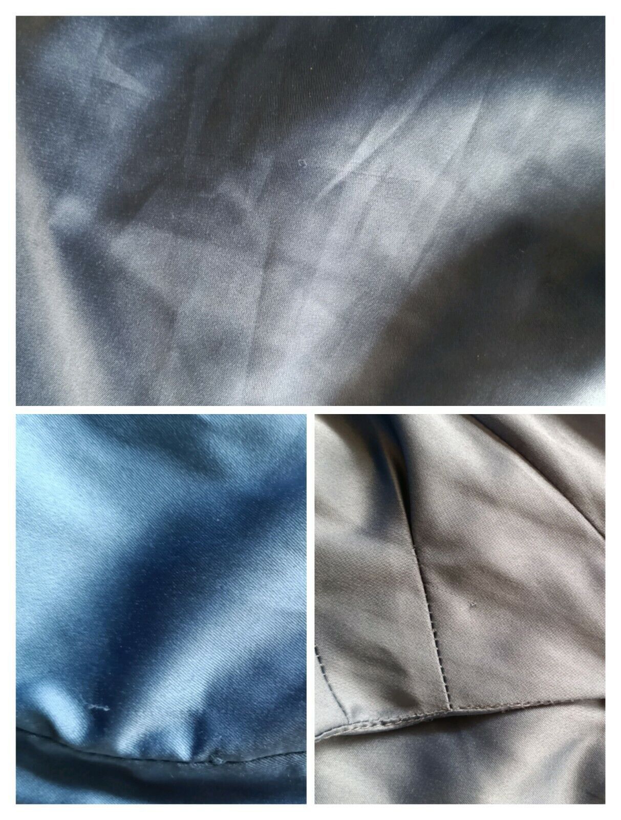 Designer Vintage Cooper St Dress Satin Mini A Line Pleated Evening Size L / US 10 / IT 46 - 13 Thumbnail