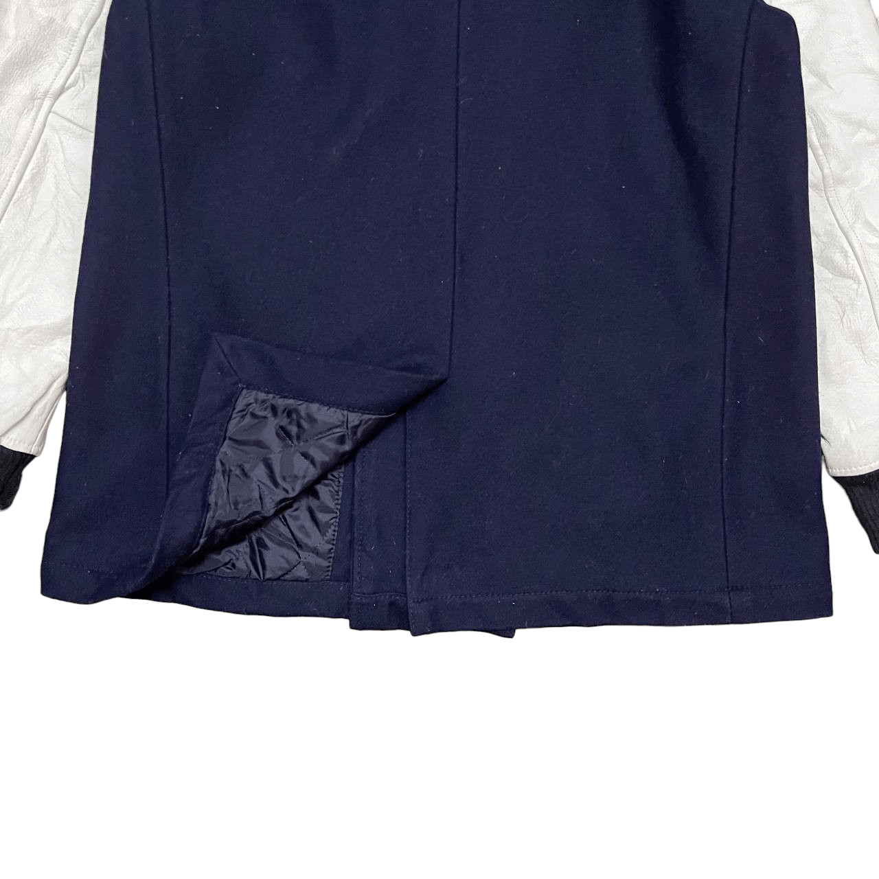 Quiksilver Vintage Quiksilver Wool Coat Leather Sleeve Size US M / EU 48-50 / 2 - 13 Thumbnail
