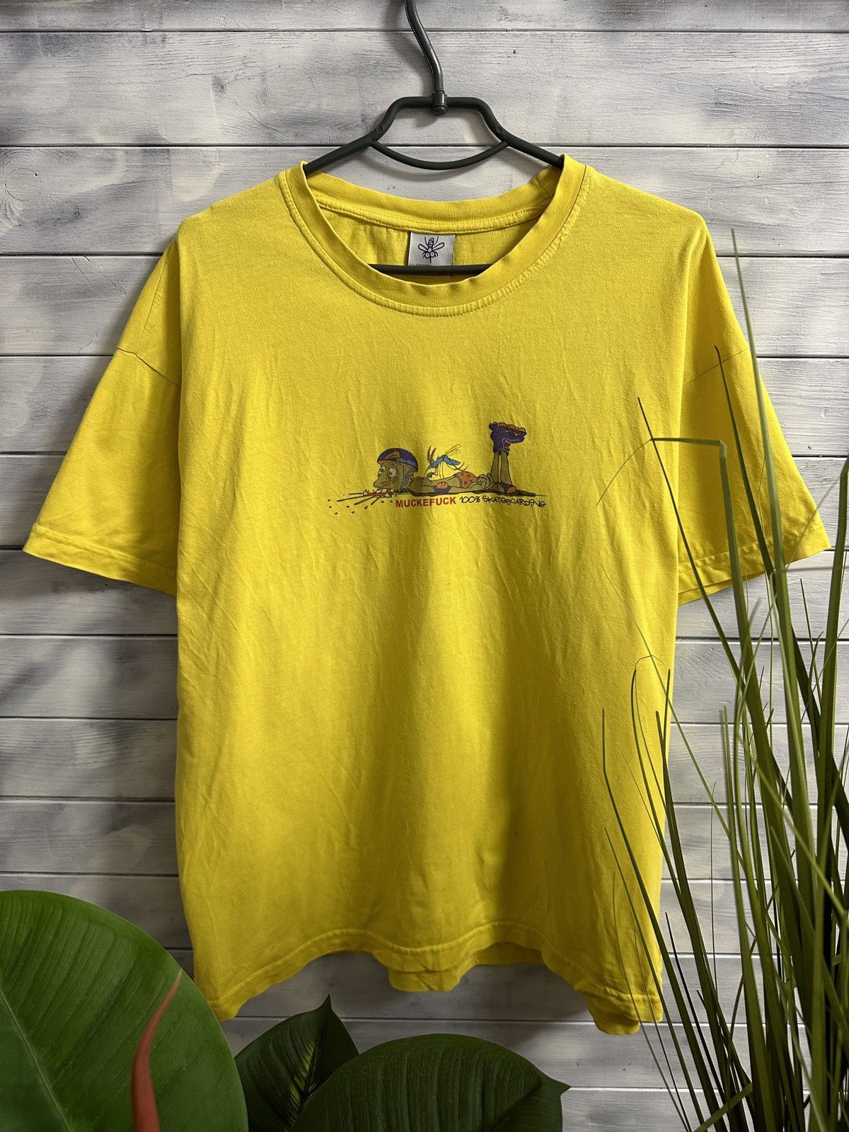 Vintage Rare T-Shirt MUCKEFUCK 100% Skateboarding Y2K Size US L / EU 52-54 / 3 - 1 Thumbnail
