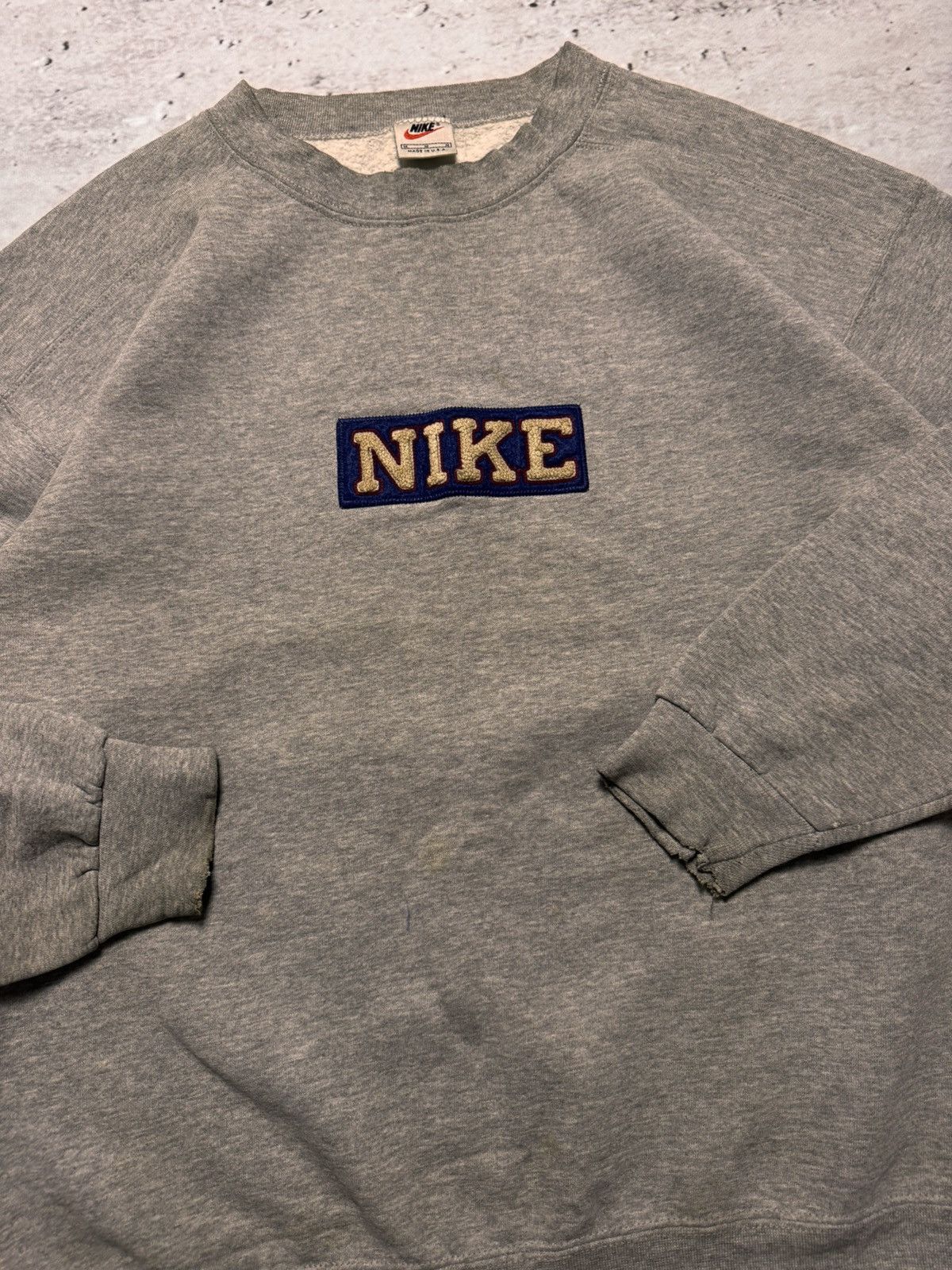 Nike × Vintage NIKE VINTAGE CENTER LOGO OVERSIZE BOXY SWEATSHIRT Size US M / EU 48-50 / 2 - 3 Thumbnail