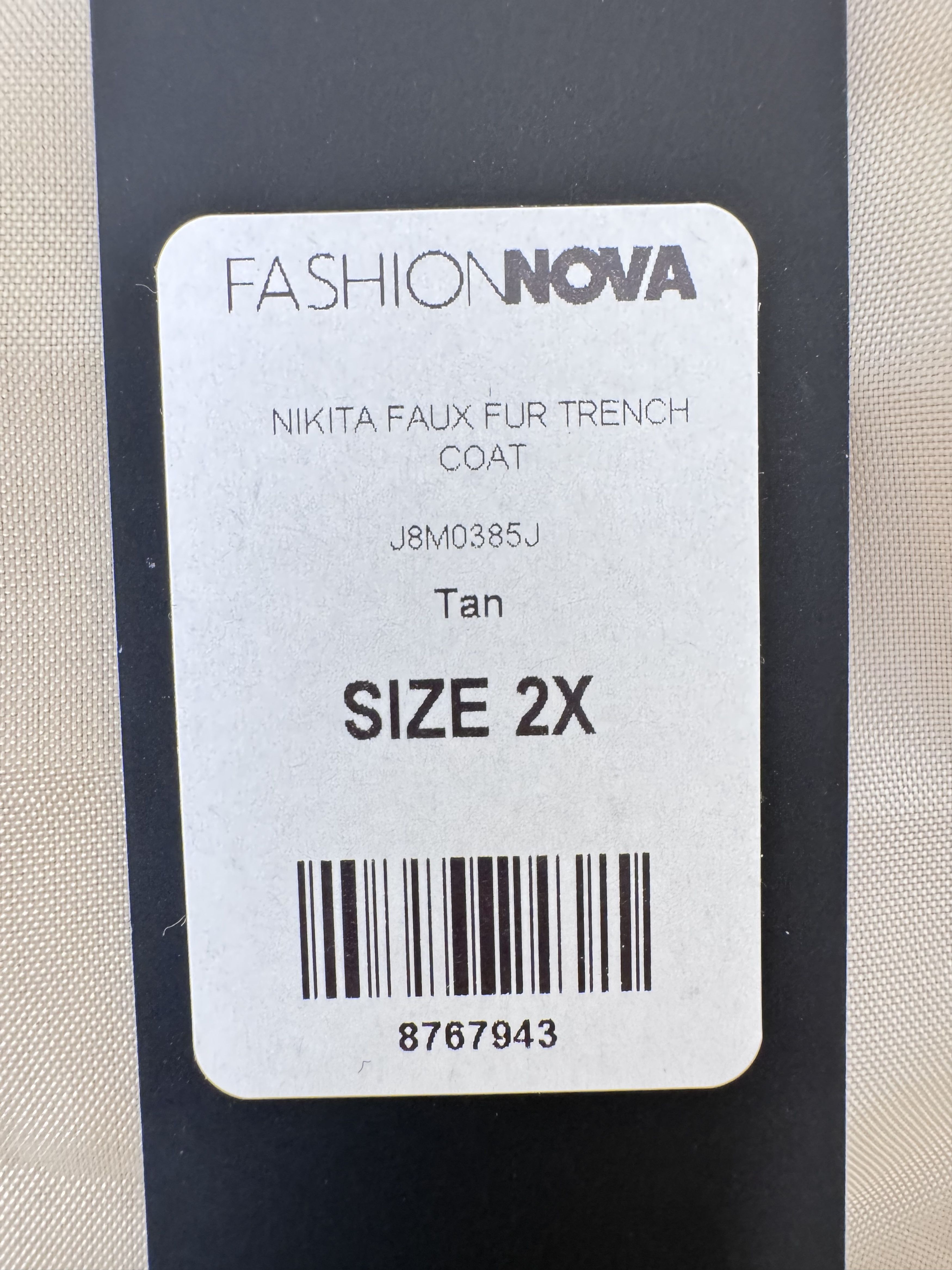Fashion Nova FULL LENGTH NIKITA FAUX FUR TRENCH COAT Size XXL / US 16-18 / IT 52-54 - 6 Thumbnail