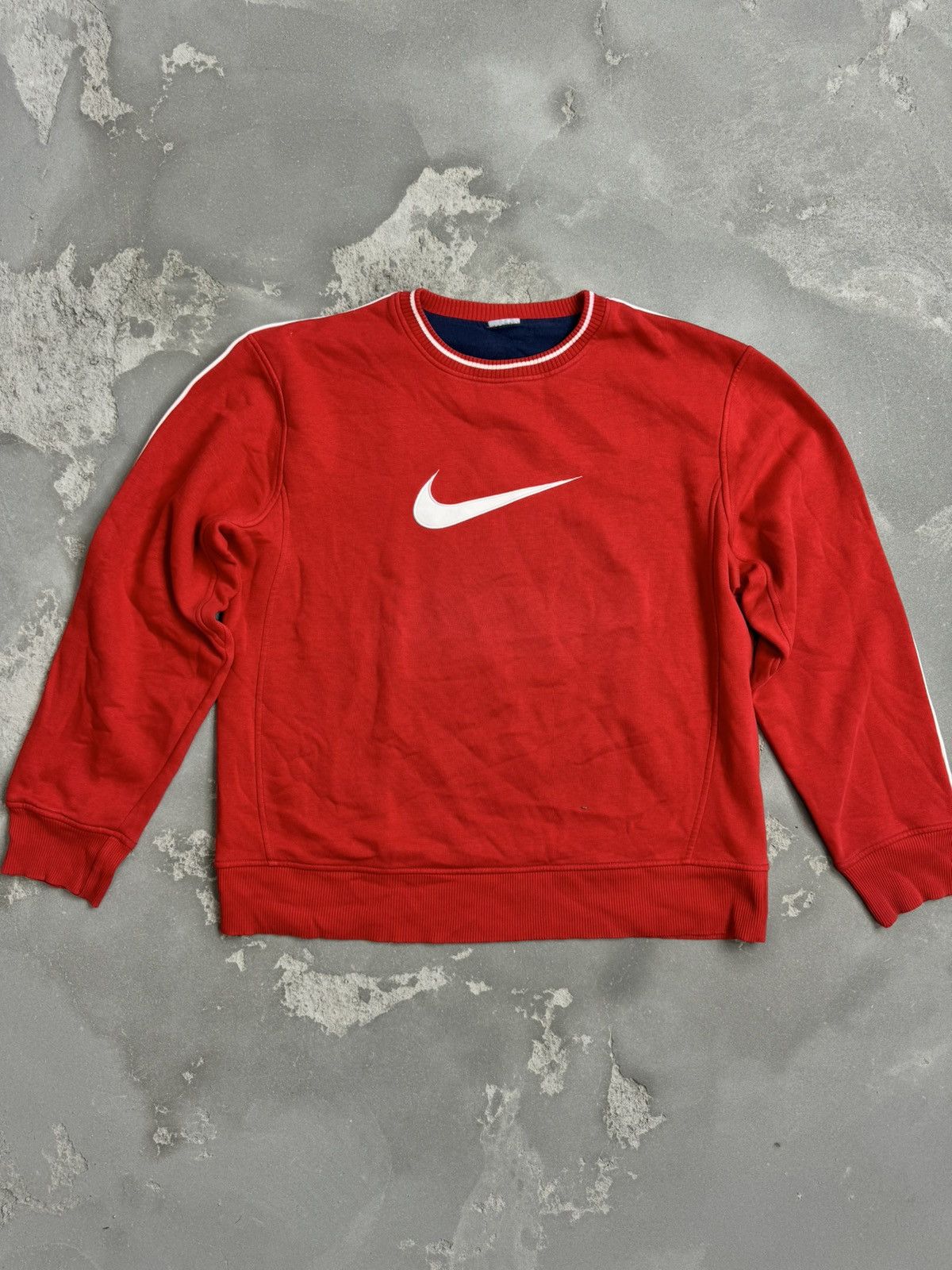 Nike Big Swoosh Crew Sweater VINTAGE 90s NIKE BIG SWOOSH BLACK