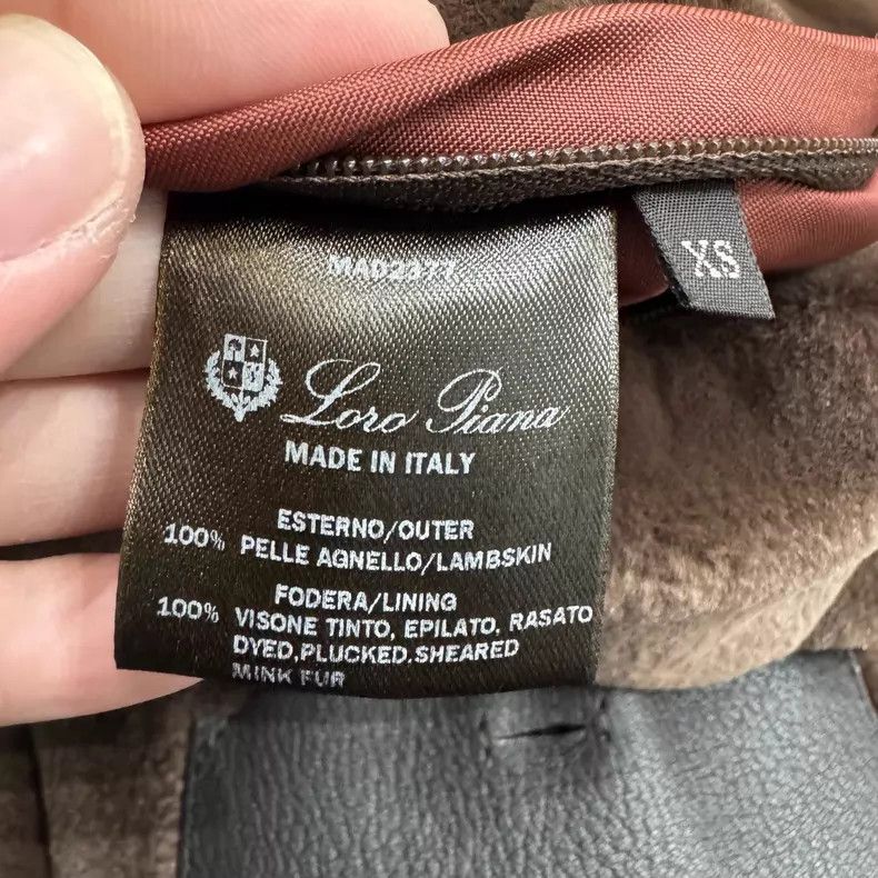 Loro Piana Loro Piana Cashmere Suede Jacket with Inner Mink Fur Size US XS / EU 42 / 0 - 5 Thumbnail