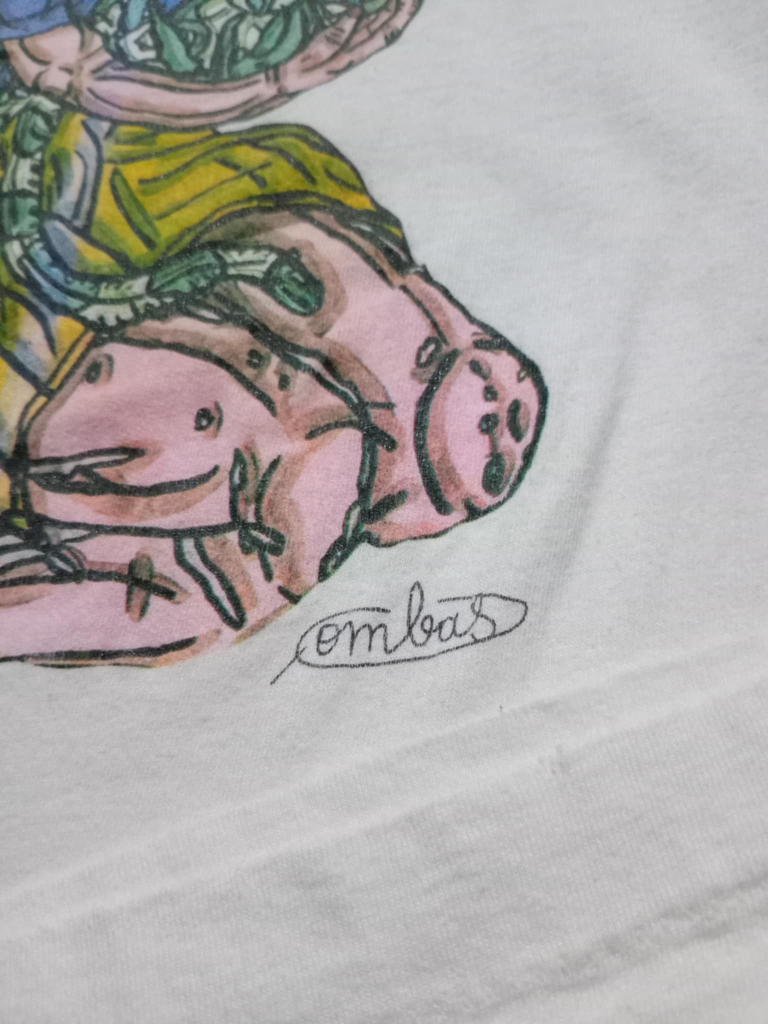 Vintage Robert Combas Brave Margot 1992 T-Shirt Size US M / EU 48-50 / 2 - 7 Thumbnail