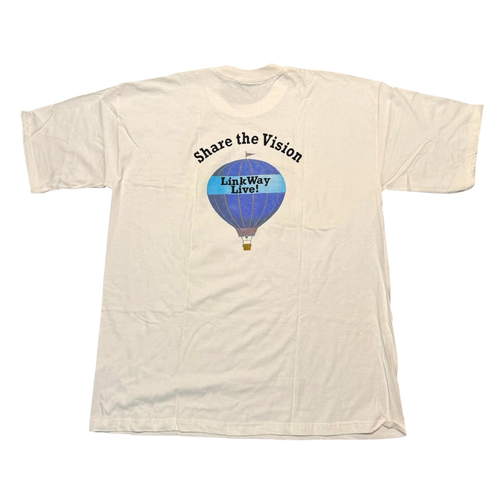 HARE VINTAGE IBM LinkWay Live! Share the Vision Promo TShirt XL White 90s Computer Software Rare Mens Tee Size US XL / EU 56 / 4 - 7 Thumbnail