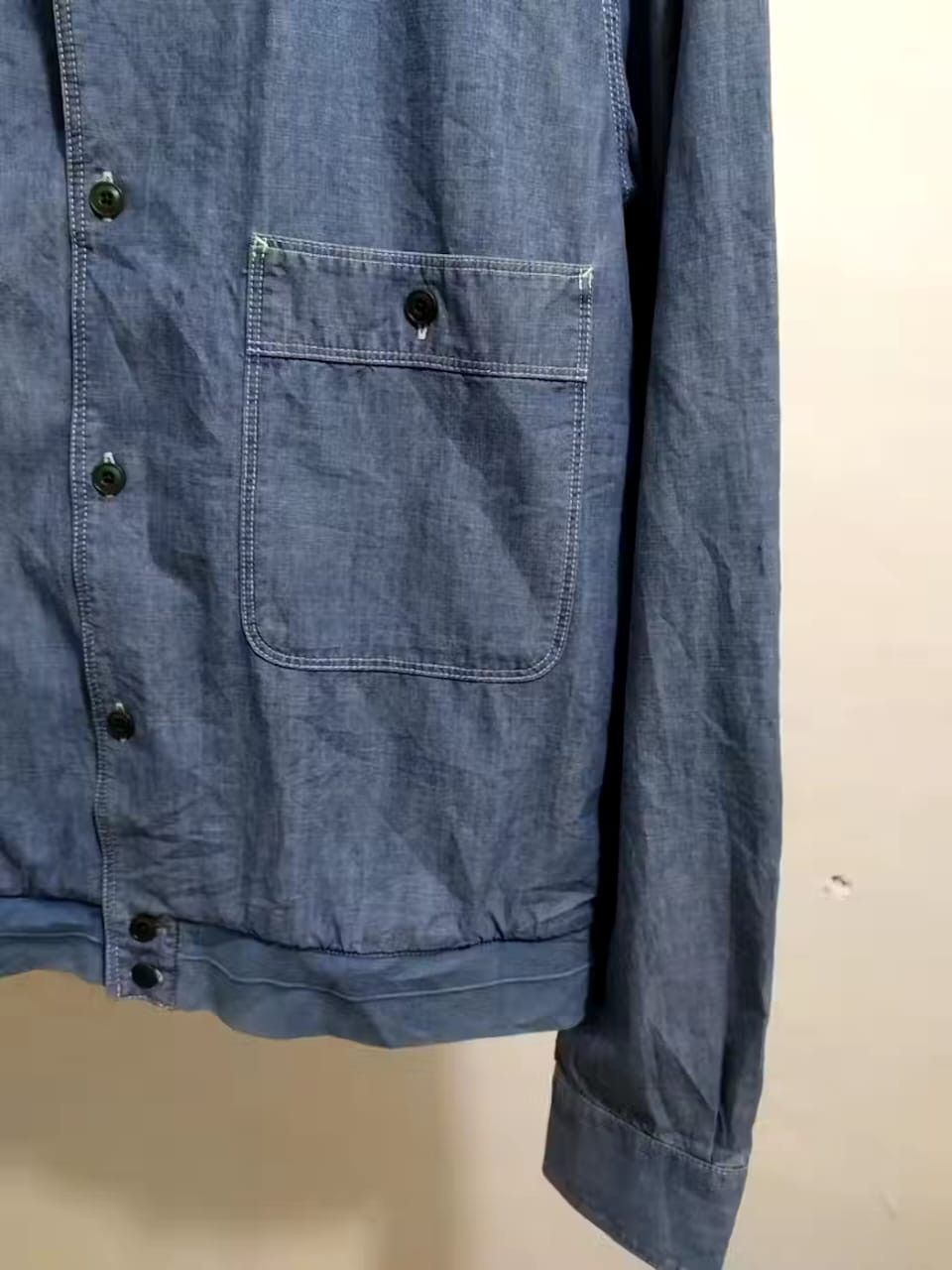 Lemaire × Uniqlo Uniqlo X Lemaire Chambray Classic Worker Jacket Size US L / EU 52-54 / 3 - 2 Thumbnail